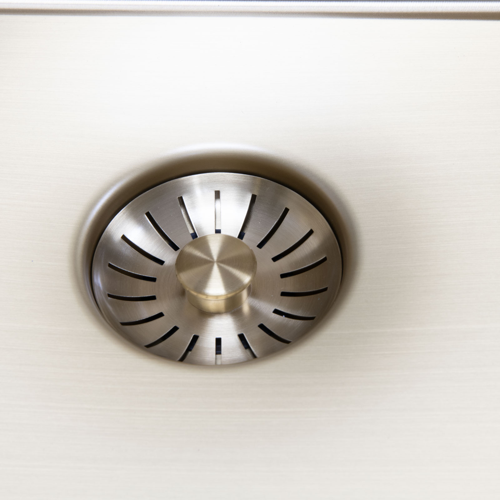 Enkelvask Strand Stainless SOLID med clips PVD Gold