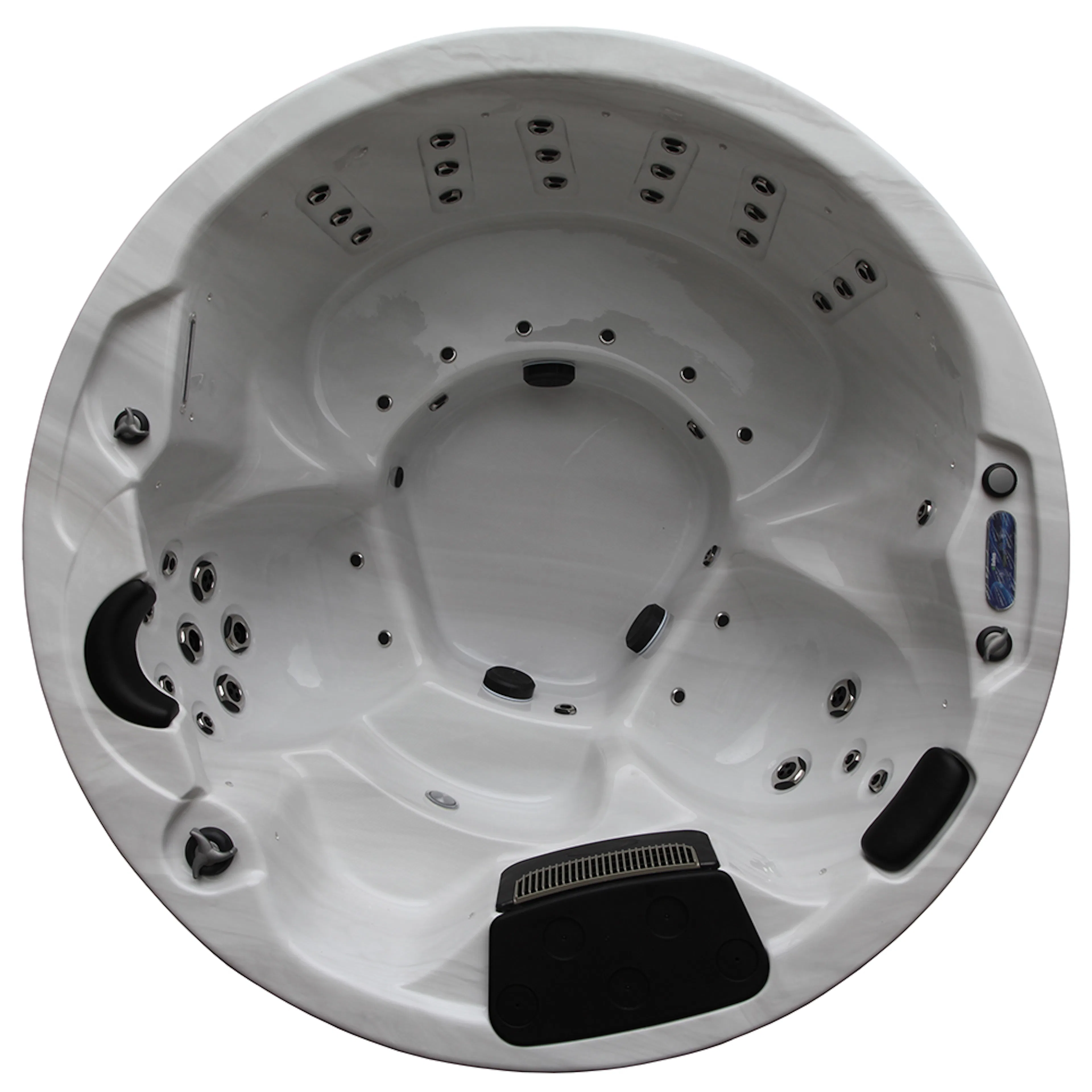 Utespa DenForm Circle Lux 60 46 Jets Runt Spabad för 6 Personer