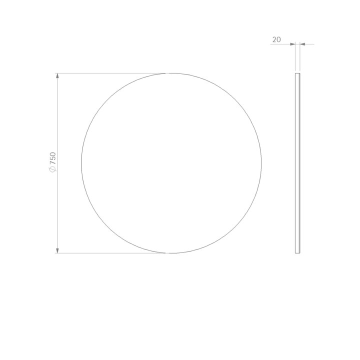 Spegel Ballingslöv Rund Plan
