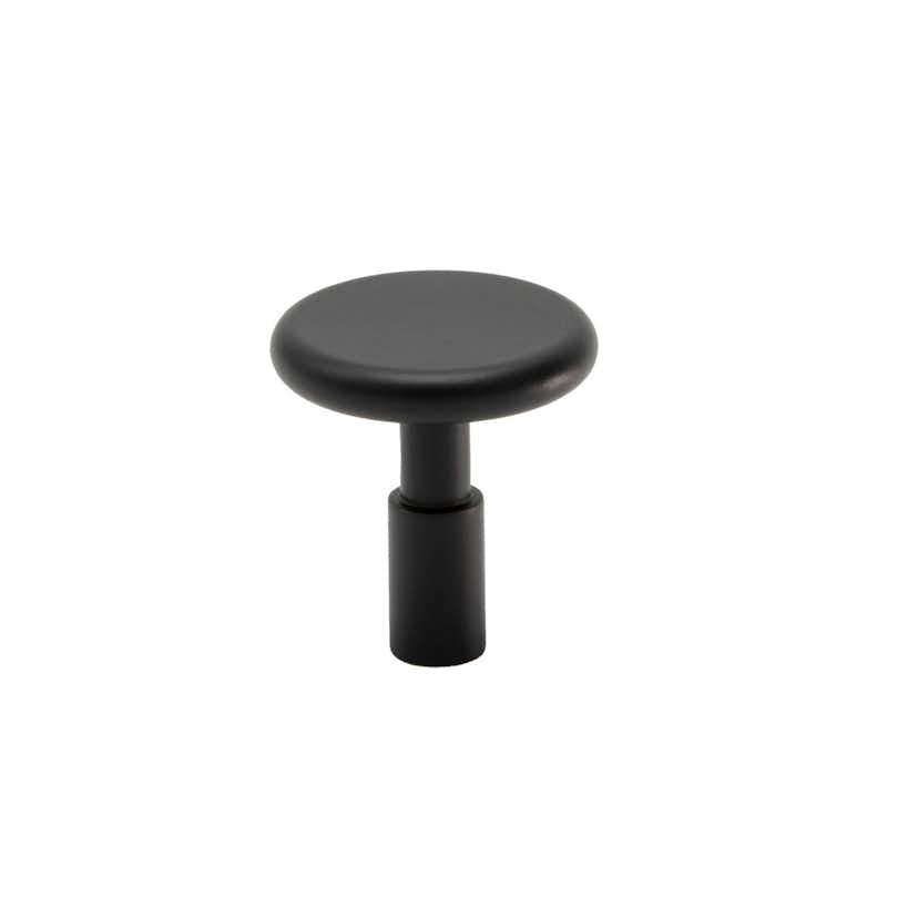 Knopp Beslag Design Spira Mattsvart