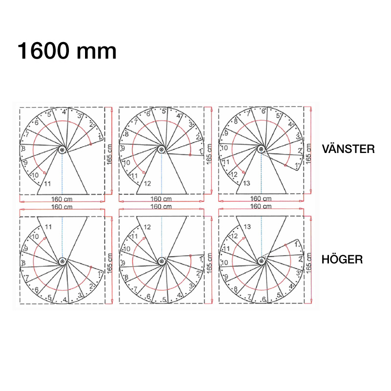 Spiraltrappa Byggera Euro Design Vit