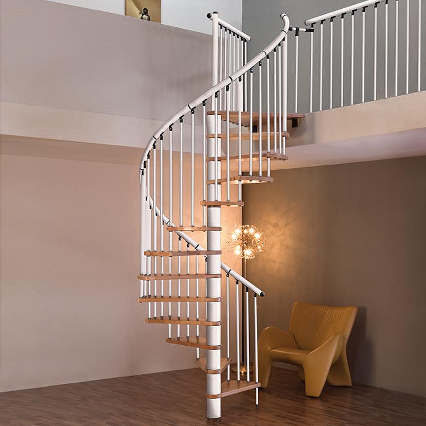 Spiraltrappa Byggera Euro Design Vit Ek, Ø 1600 mm