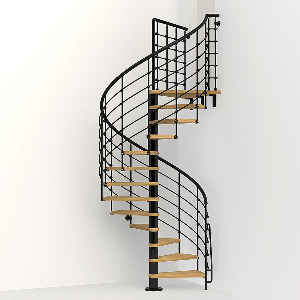 Spiraltrappa Fontanot Oak 70 Xtra Svart K26137000F