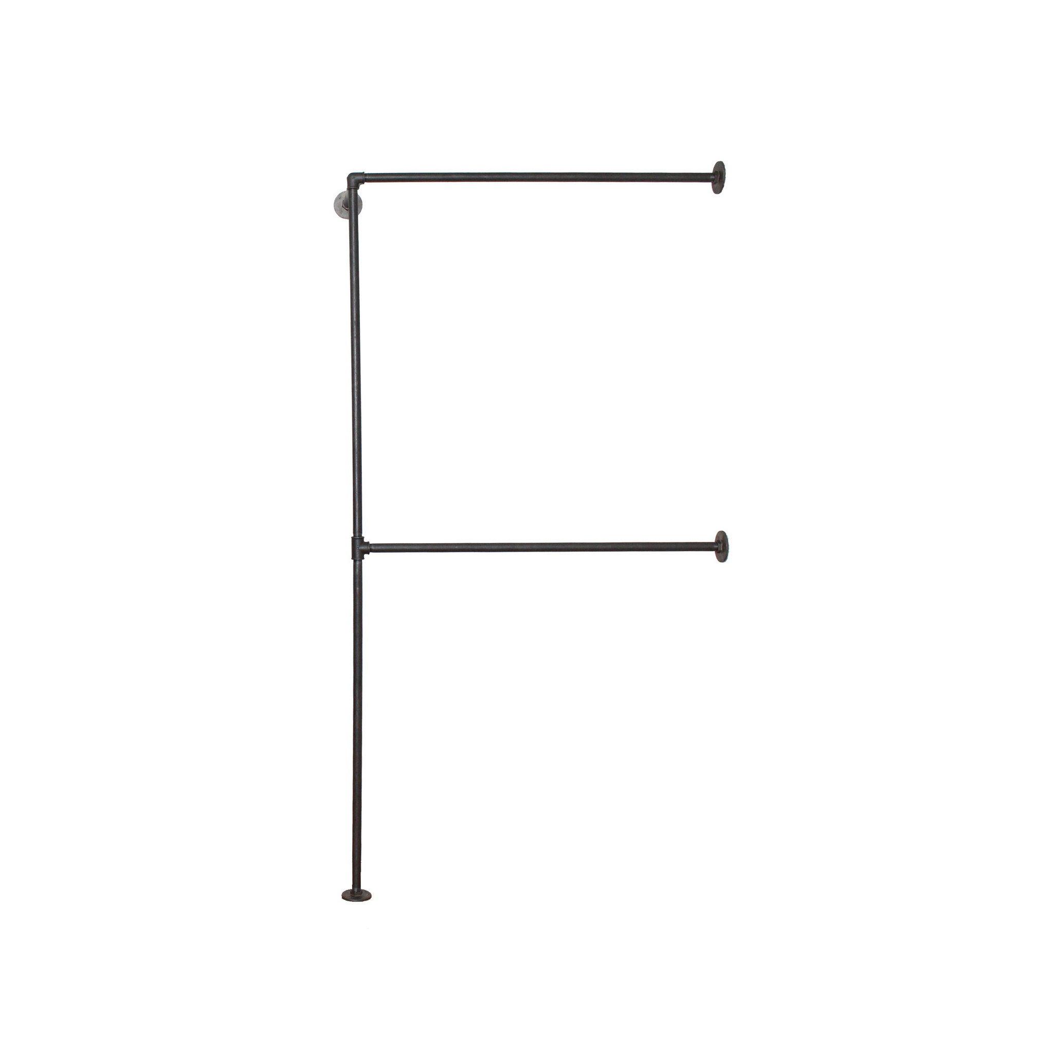 Klädställning Simpel Racks Soho för Hörn Väggmonterad Dubbel