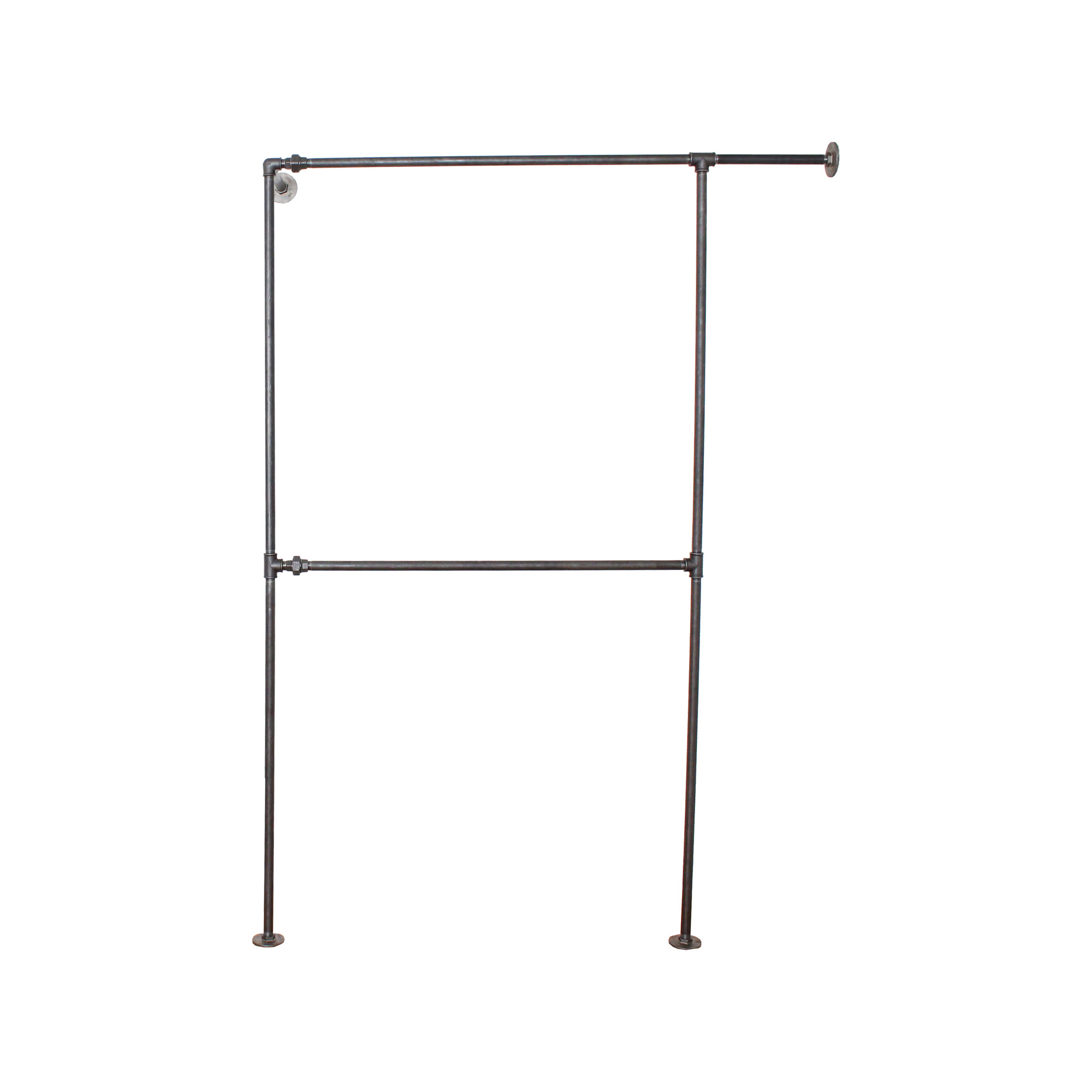 Klädställning Simpel Racks Harlem för Hörn Väggmonterad Dubbel