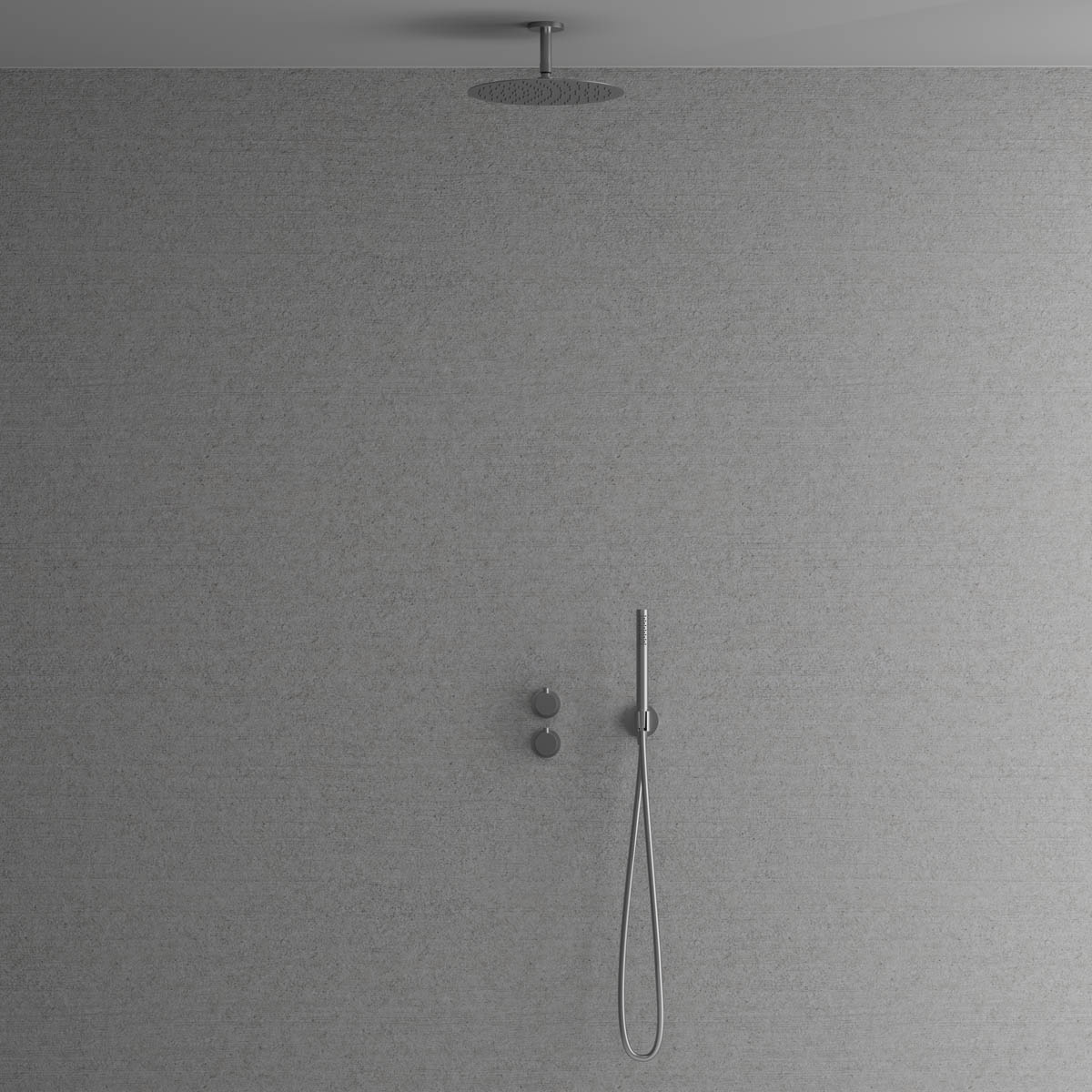 Takduschset Scandtap Steel Harmonized 2Y för Inbyggnad