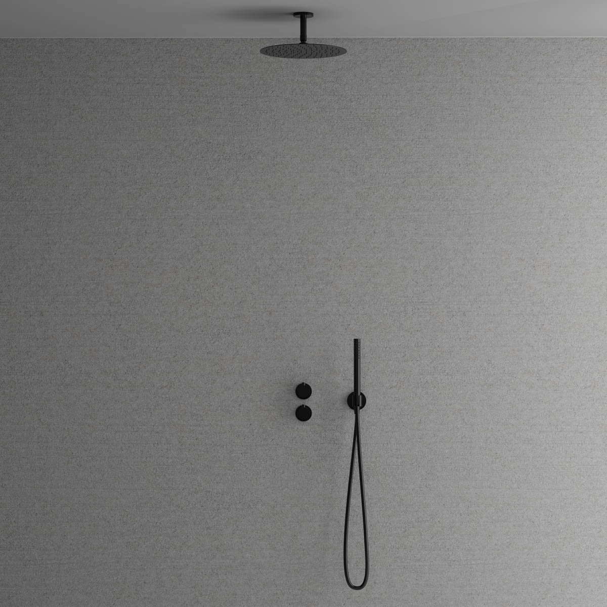 Takduschset Scandtap Steel Harmonized 2Y för Inbyggnad