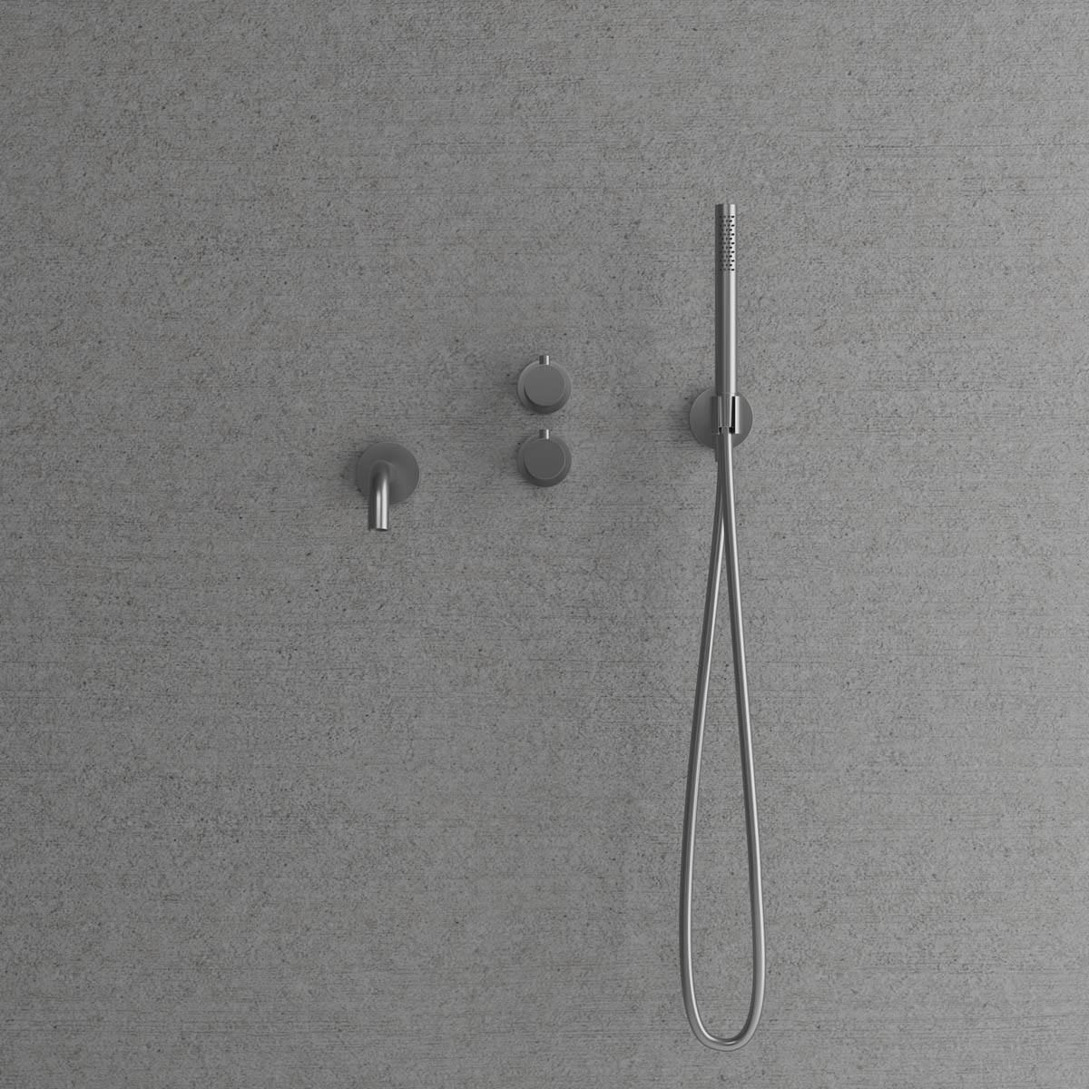 Badkarsblandare Scandtap Steel Harmonized 4 för Inbyggnad