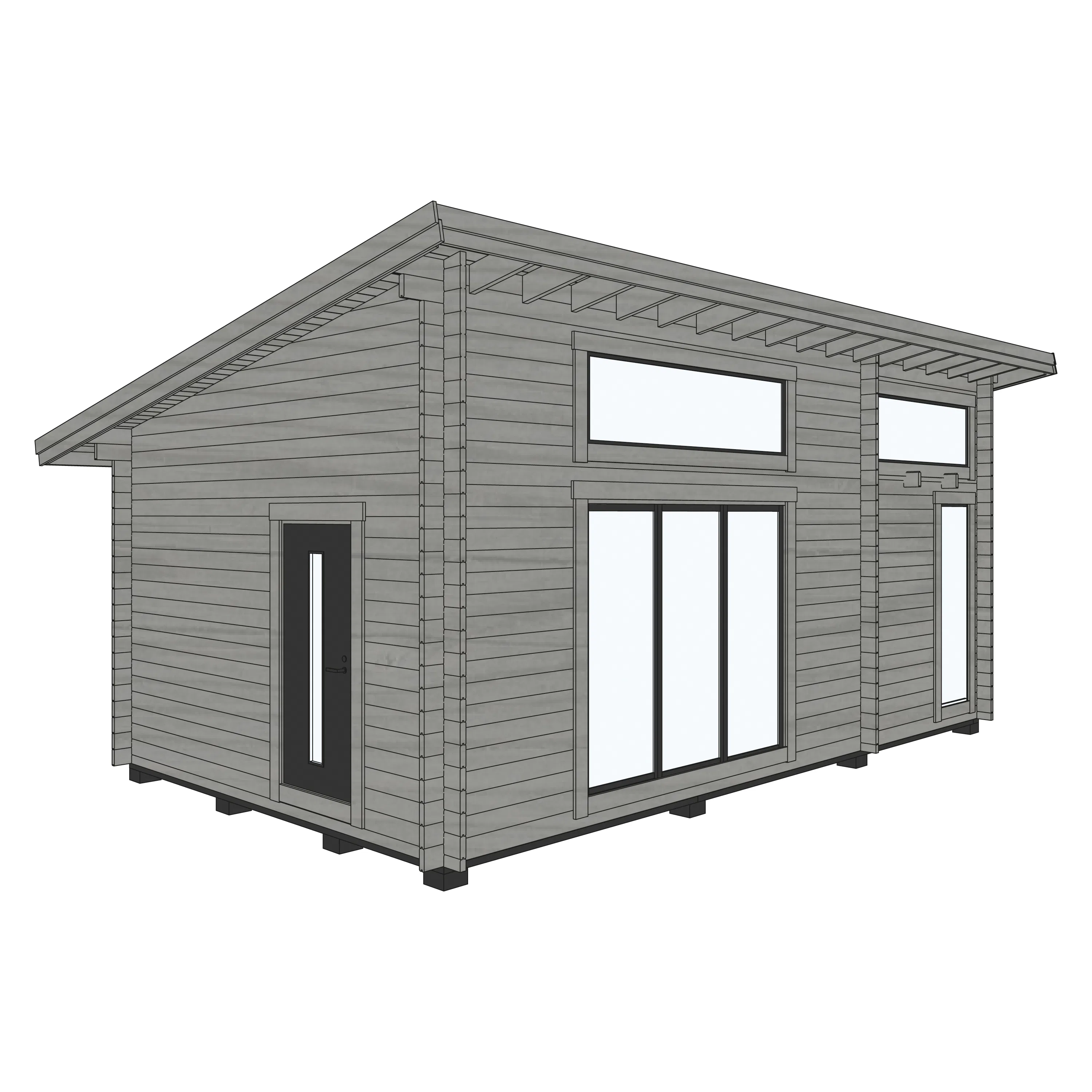 Attefallshus Baseco Stensund 30 m2 Stuga med Loft