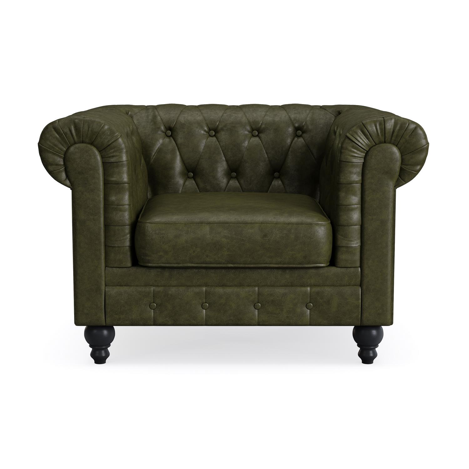 Fåtölj Manor House Chesterfield Lyx Fåtölj i konstläder