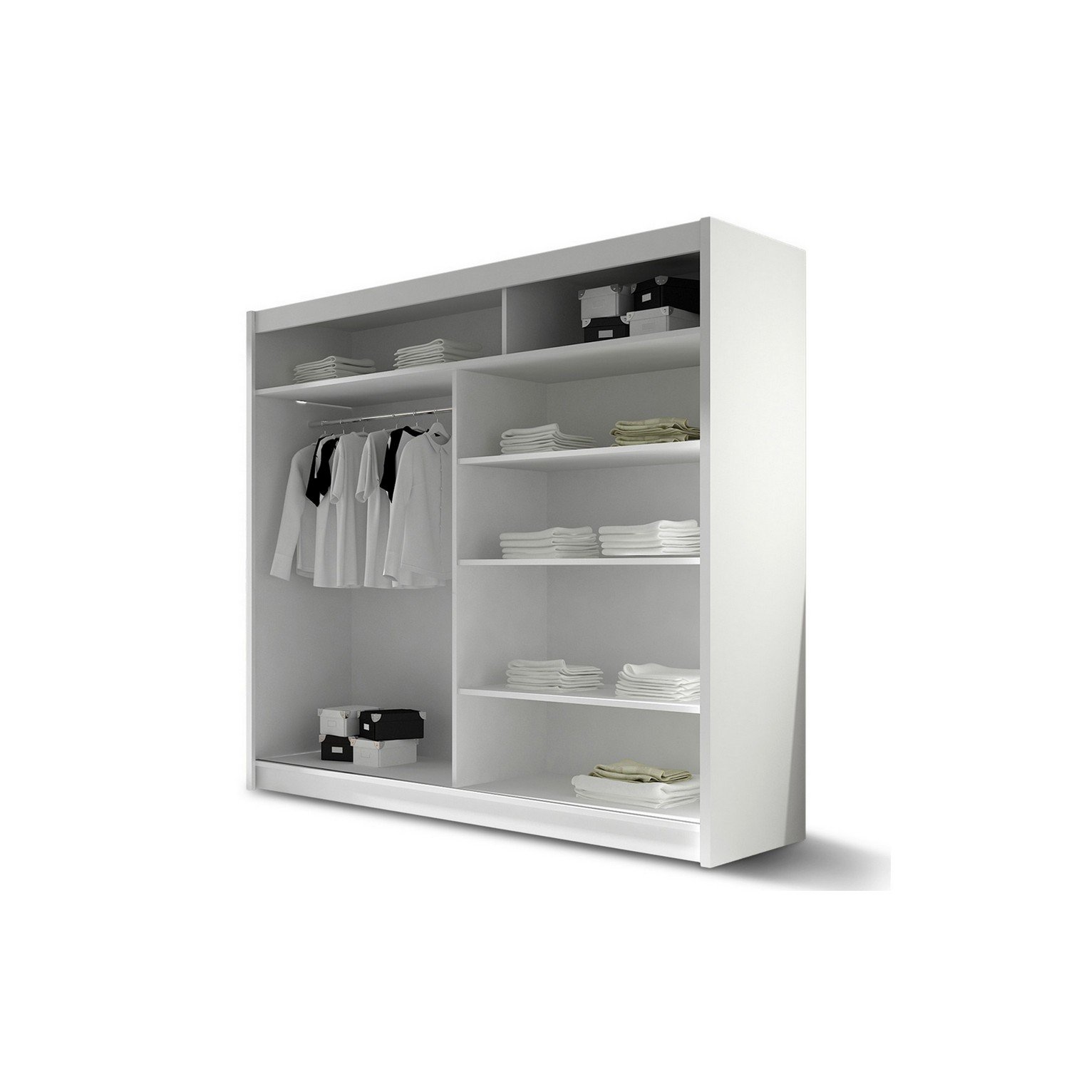 Garderob Scandinavian Choice Prag Förvaring med Skjutdörr och Spegel