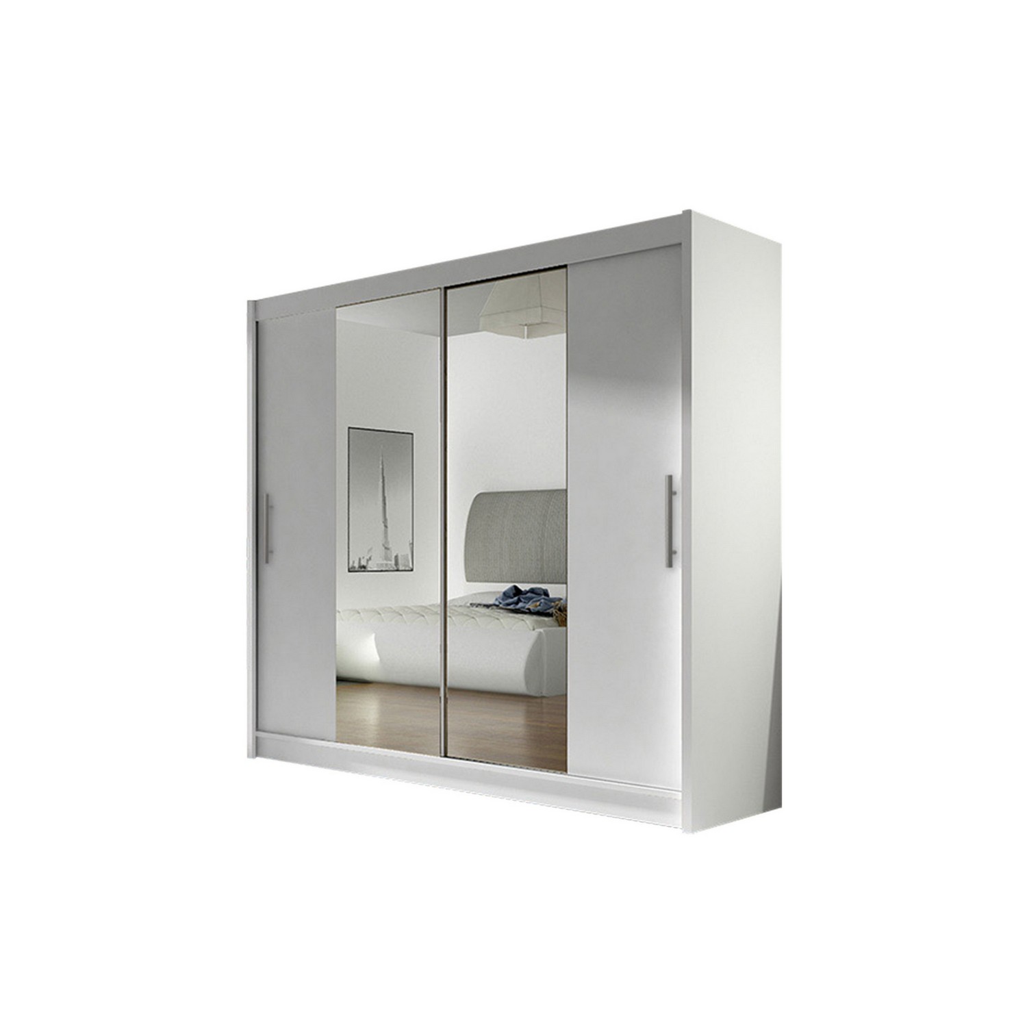 Garderob Scandinavian Choice Prag Förvaring med Skjutdörr och Spegel