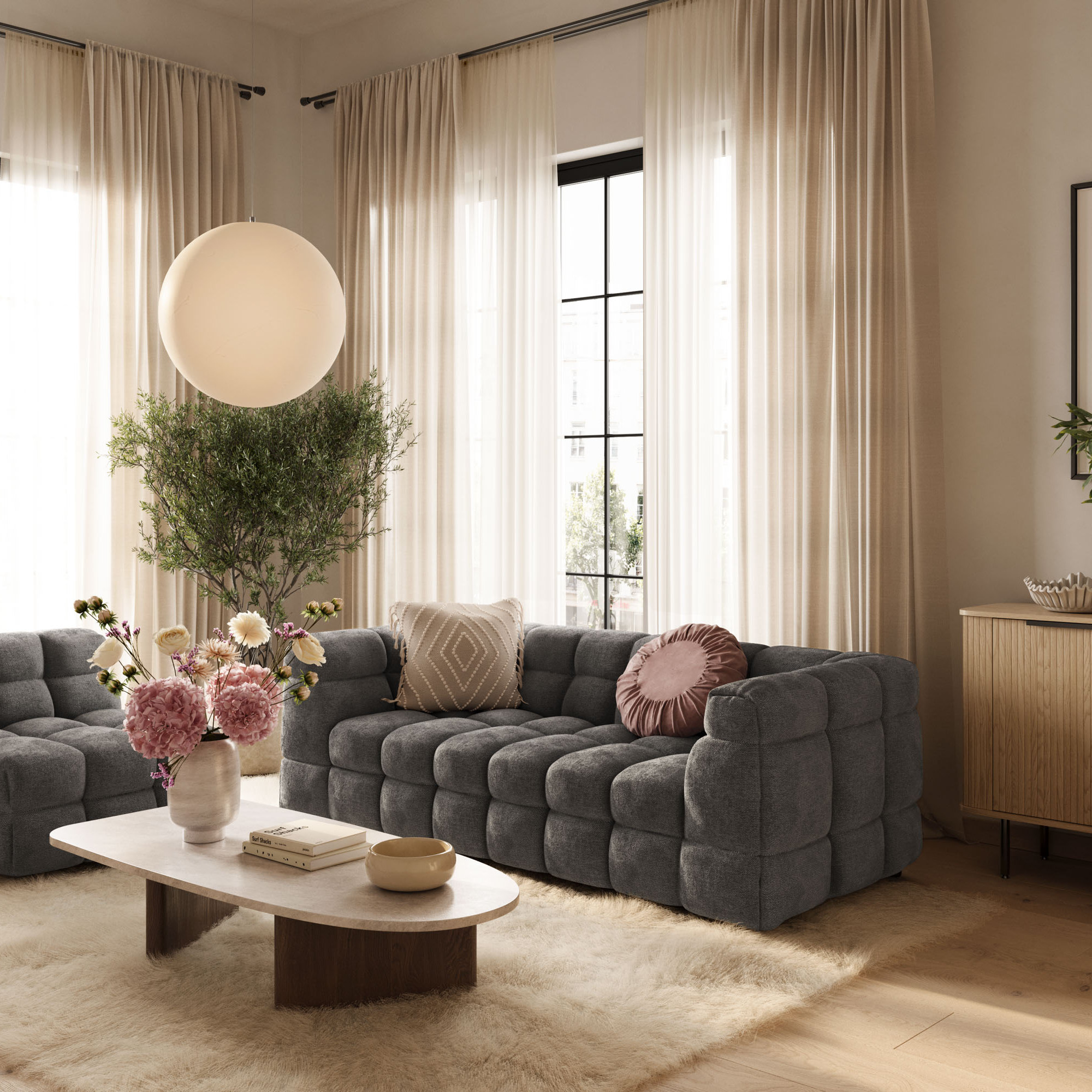 3-sitssoffa Andrarum Elise Bubblig