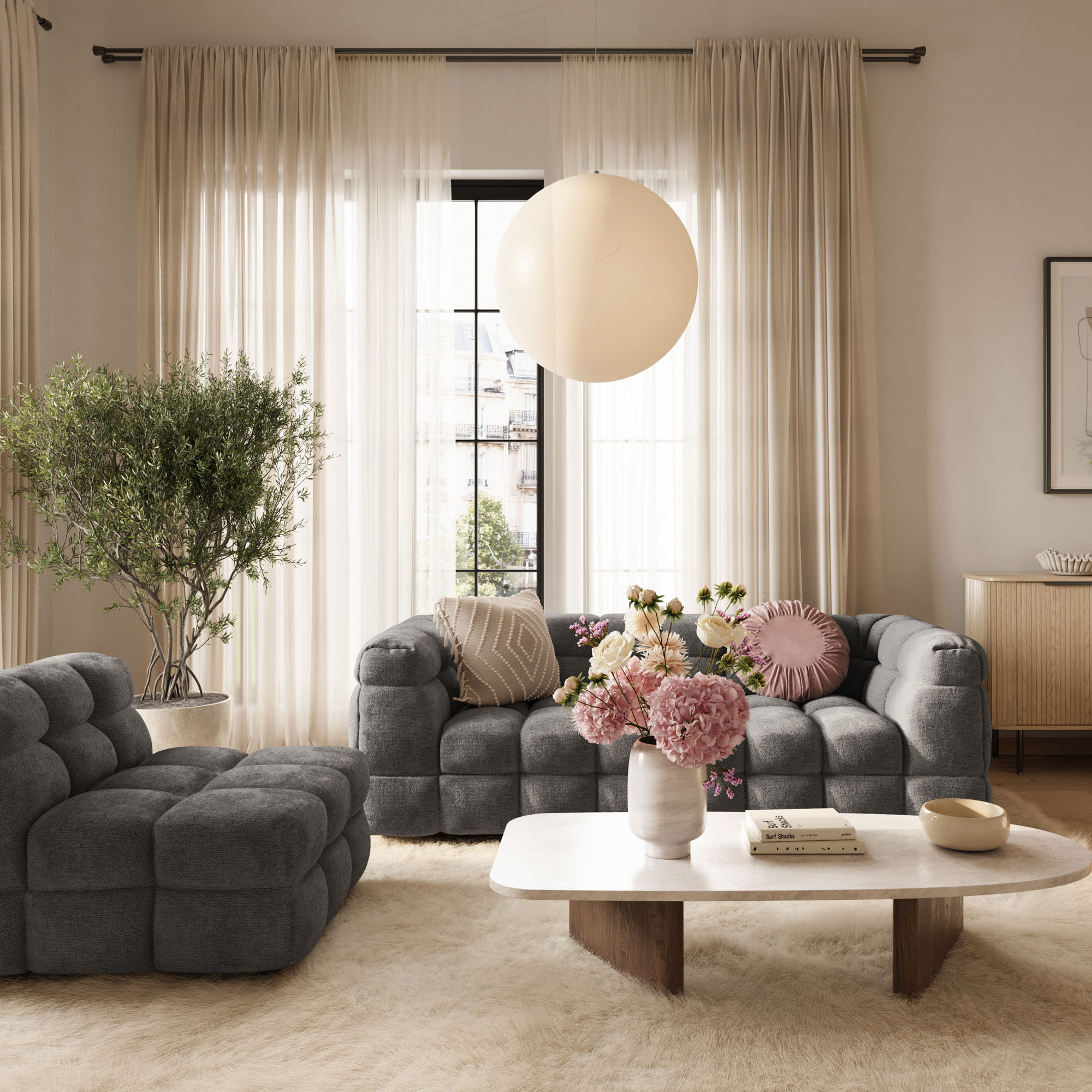 3-sitssoffa Andrarum Elise Bubblig