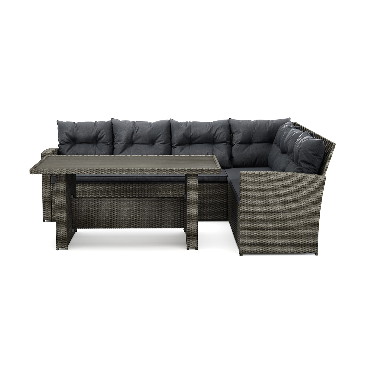 Loungegrupp Comfort Garden James Loungegrupp Utomhus – 5-sits Soffgrupp i Konstrotting