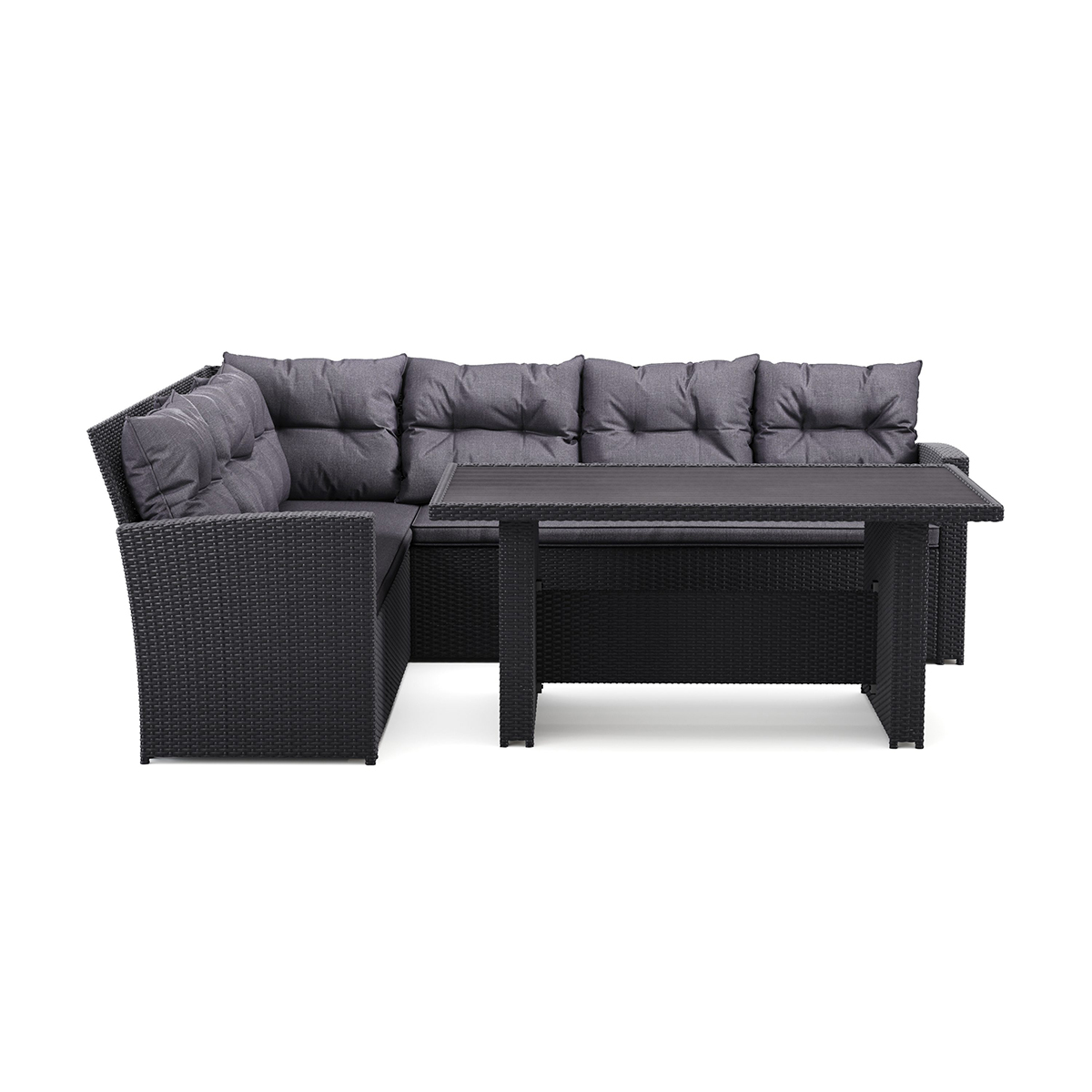 Loungegrupp Comfort Garden James Loungegrupp Utomhus Vänster– 5-sits Soffgrupp i Konstrotting