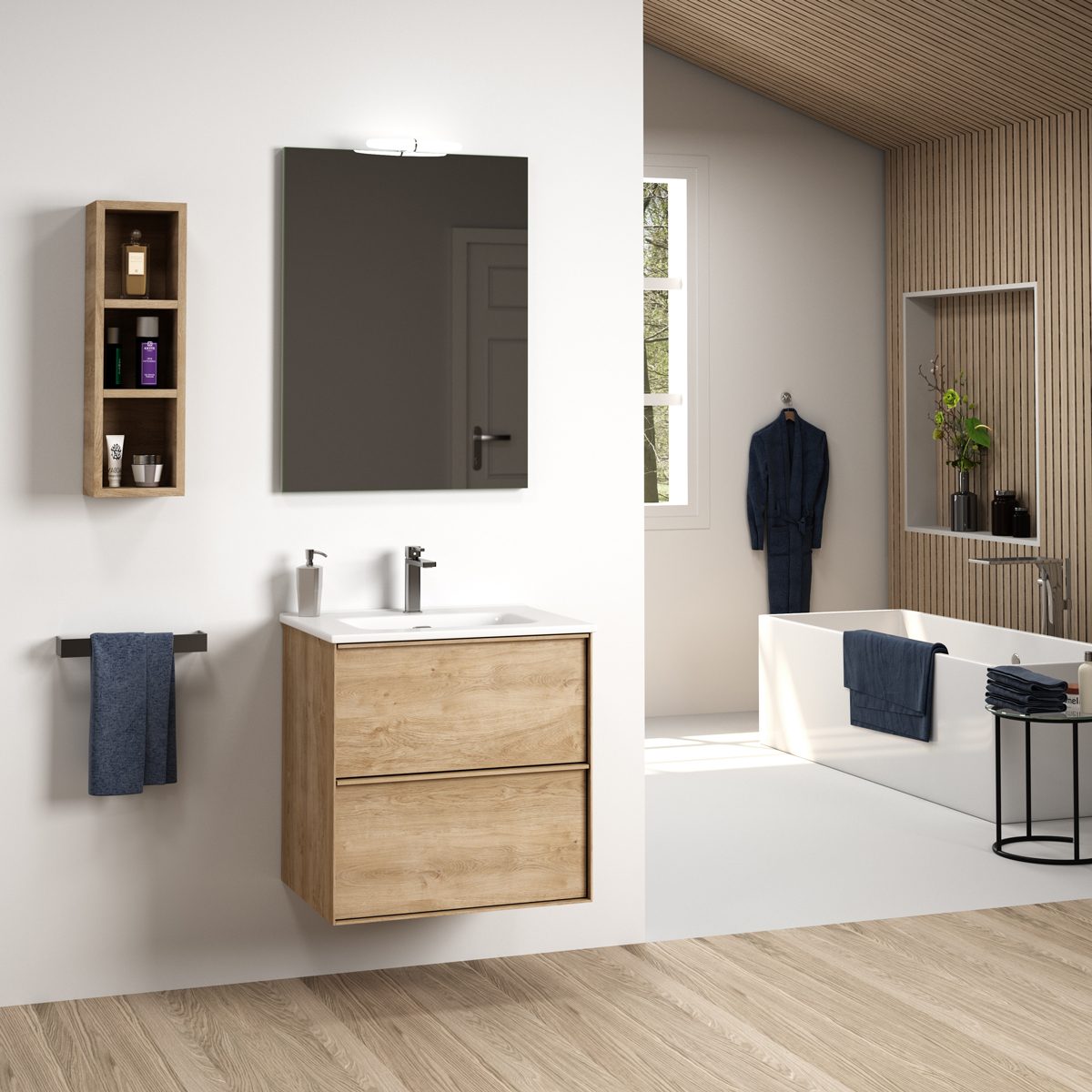 Tvättställsskåp Tenfors Nordlig med Tvättställ