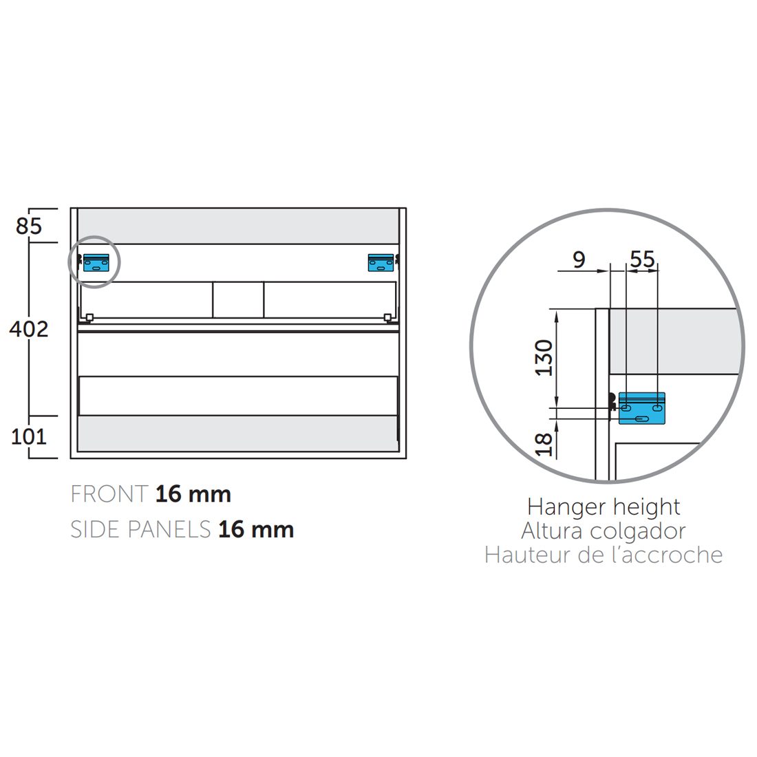 Tvättställsskåp Tenfors Nordlig