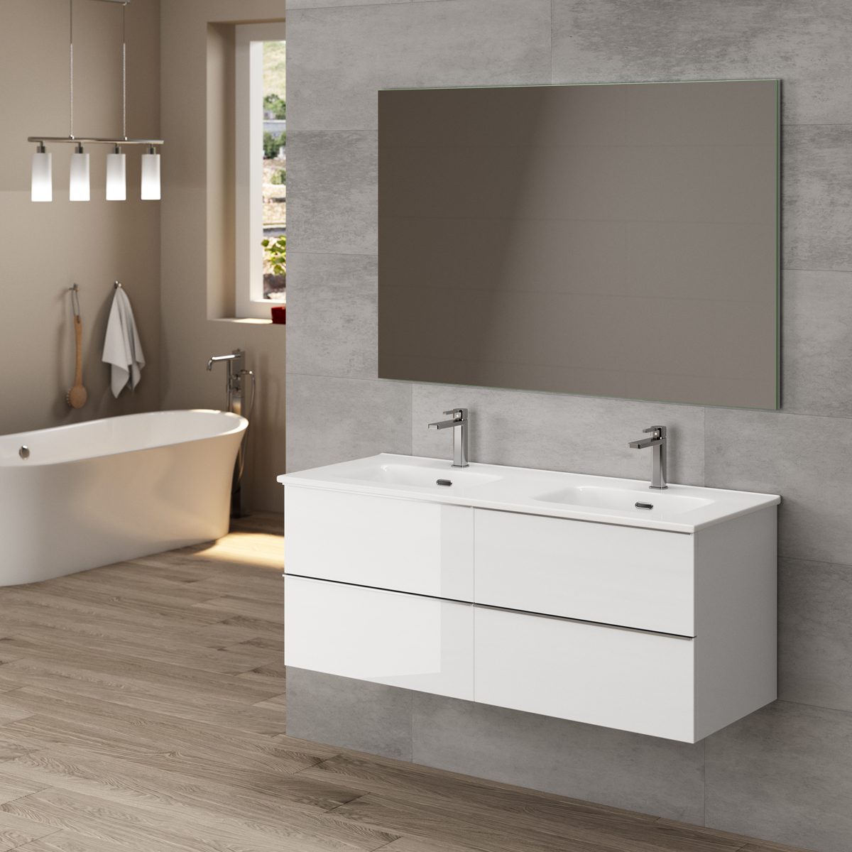 Tvättställsskåp Tenfors Harmoni 4 Lådor