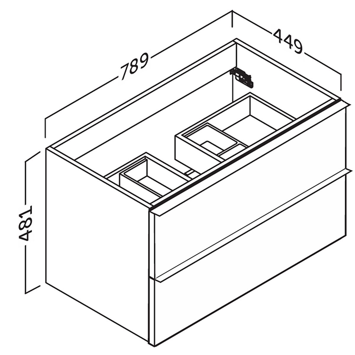 Tvättställsskåp Tenfors Harmoni med Tvättställ