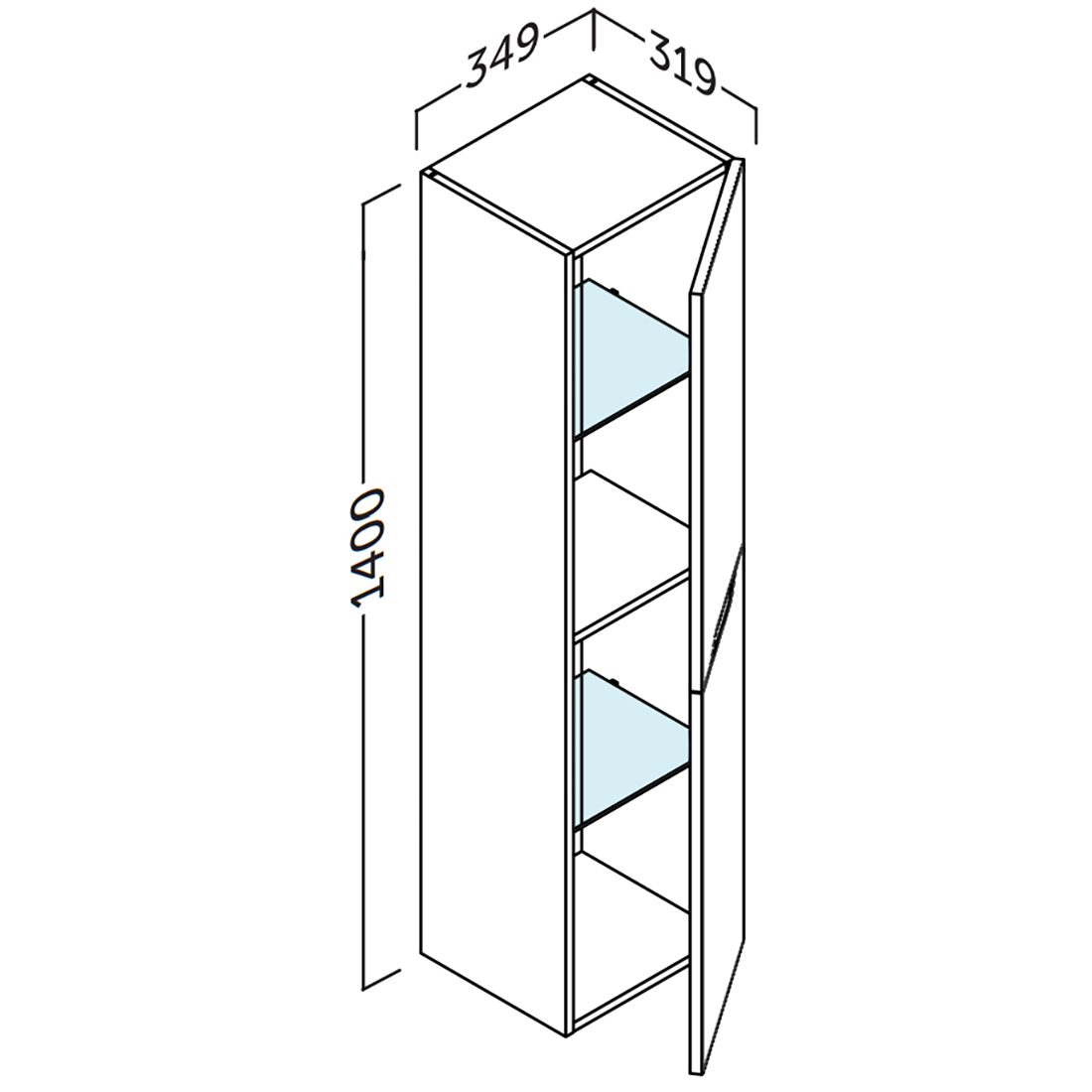 Högskåp Tenfors Bambu