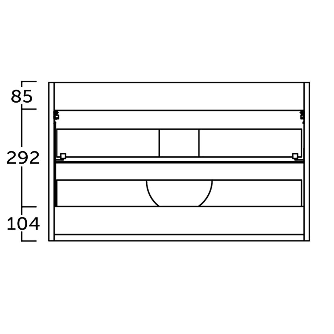 Tvättställsskåp Tenfors Norrvik 4 Lådor