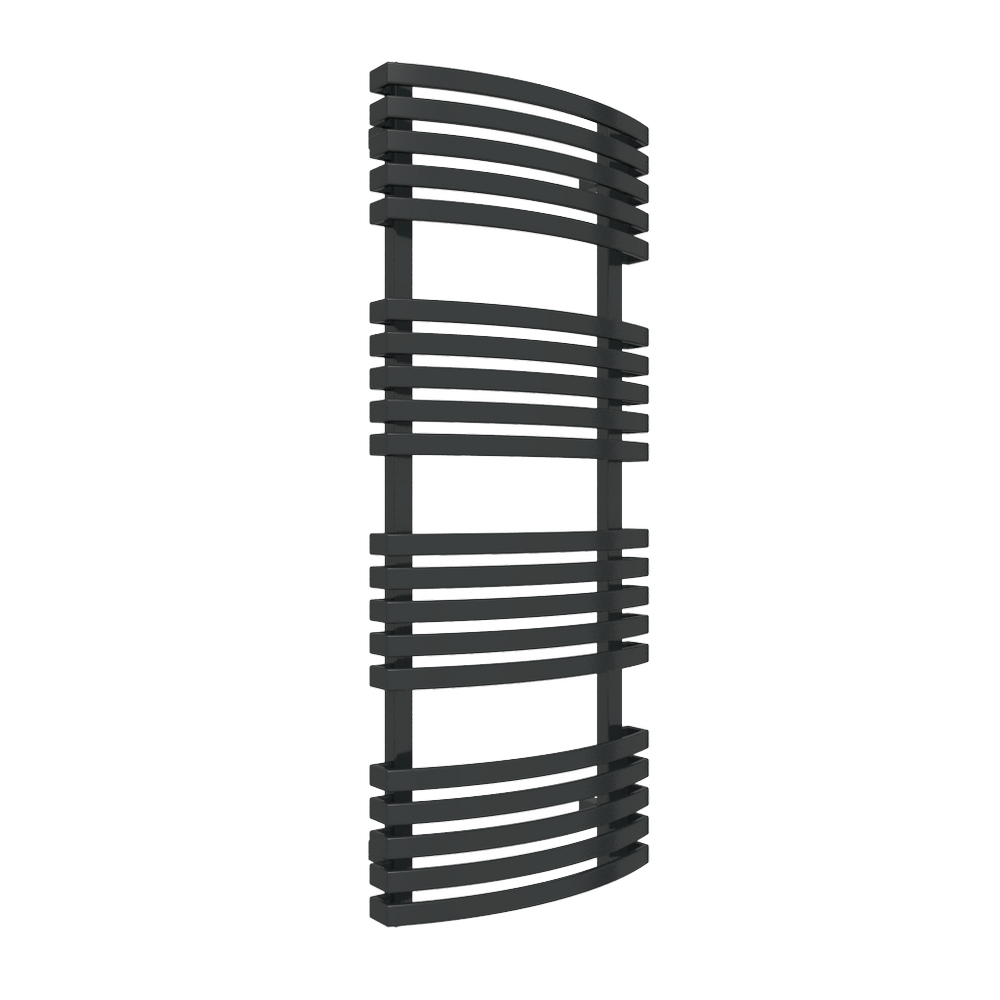 Handdukstork Duschbyggarna Kioto Blank Svart, BxH: 480x1185 mm, 600 W