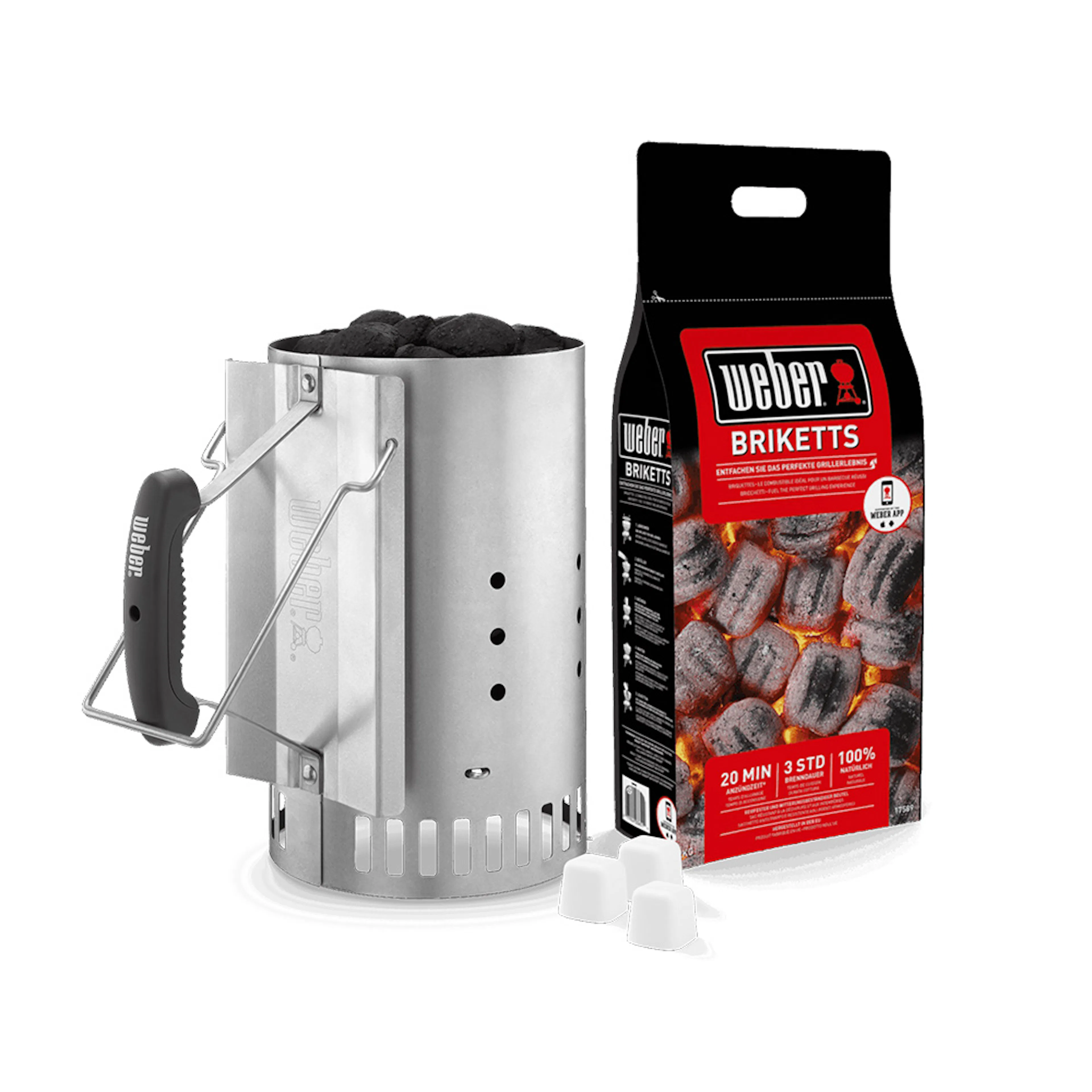 Tändpaket Weber Tändkuber, Briketter & Skorstenständare