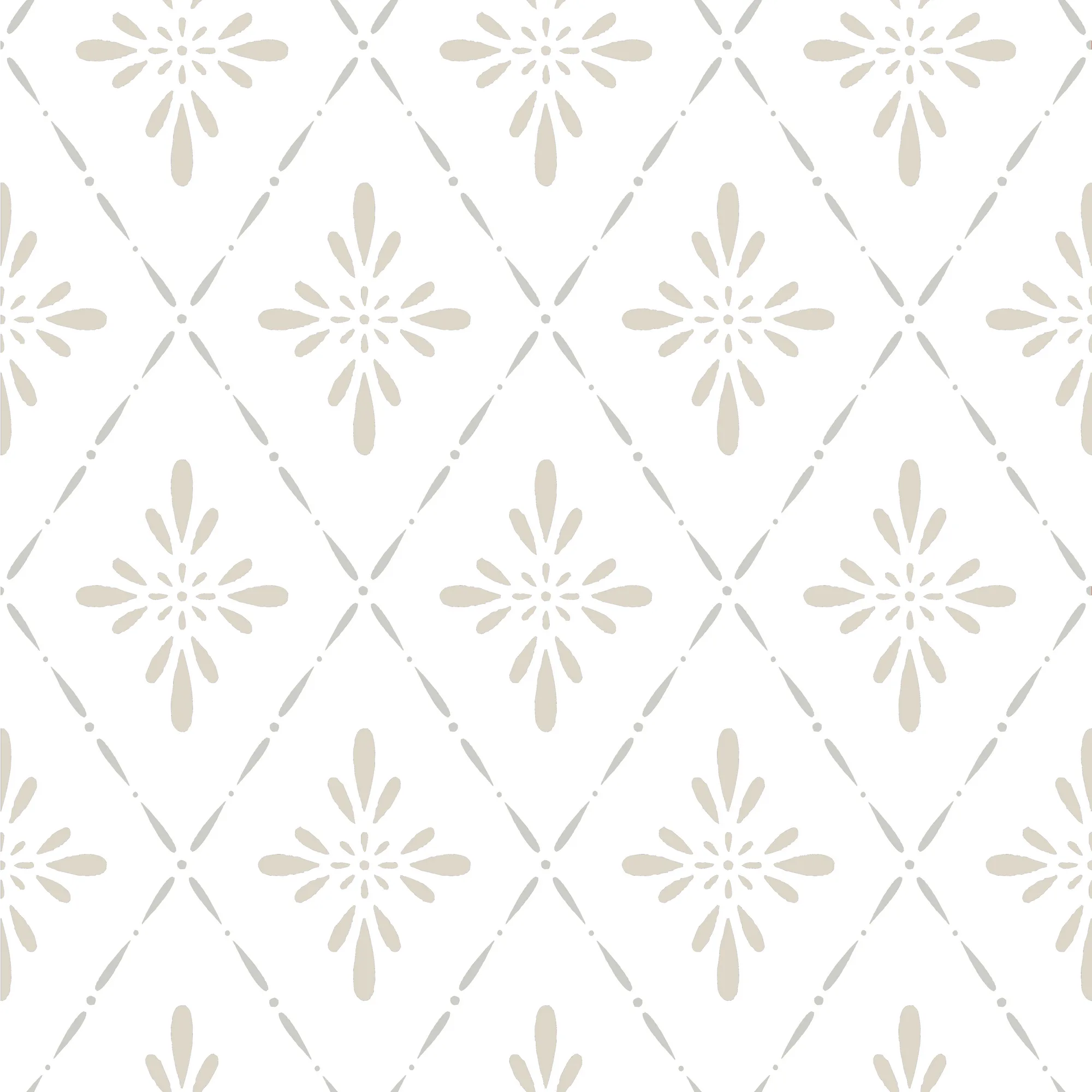 Tapet Duro 1900 Ljungbacka 392-01 QuickUp, Mönstrad Beige