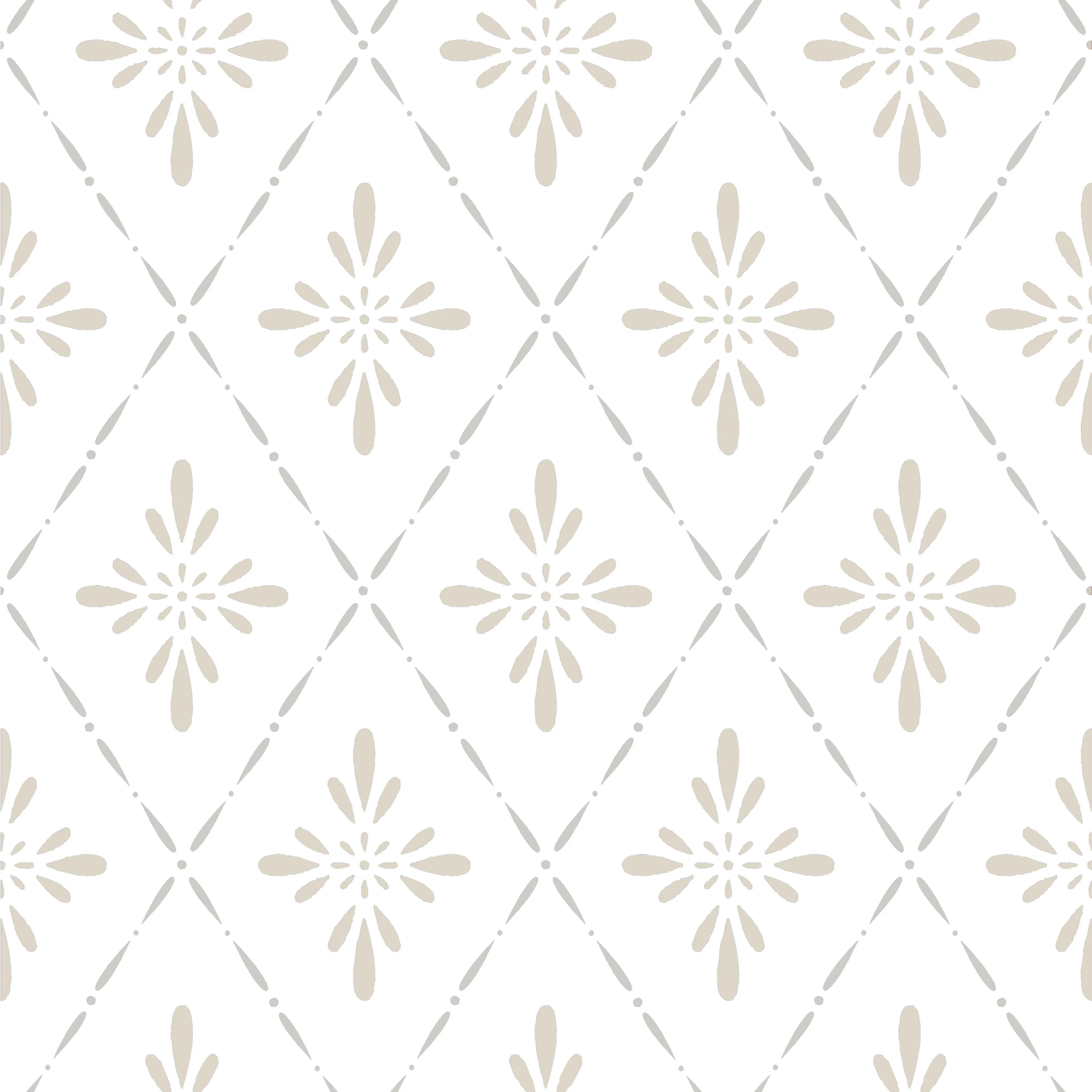 Tapet Duro 1900 Ljungbacka 392-01 QuickUp, Mönstrad Beige
