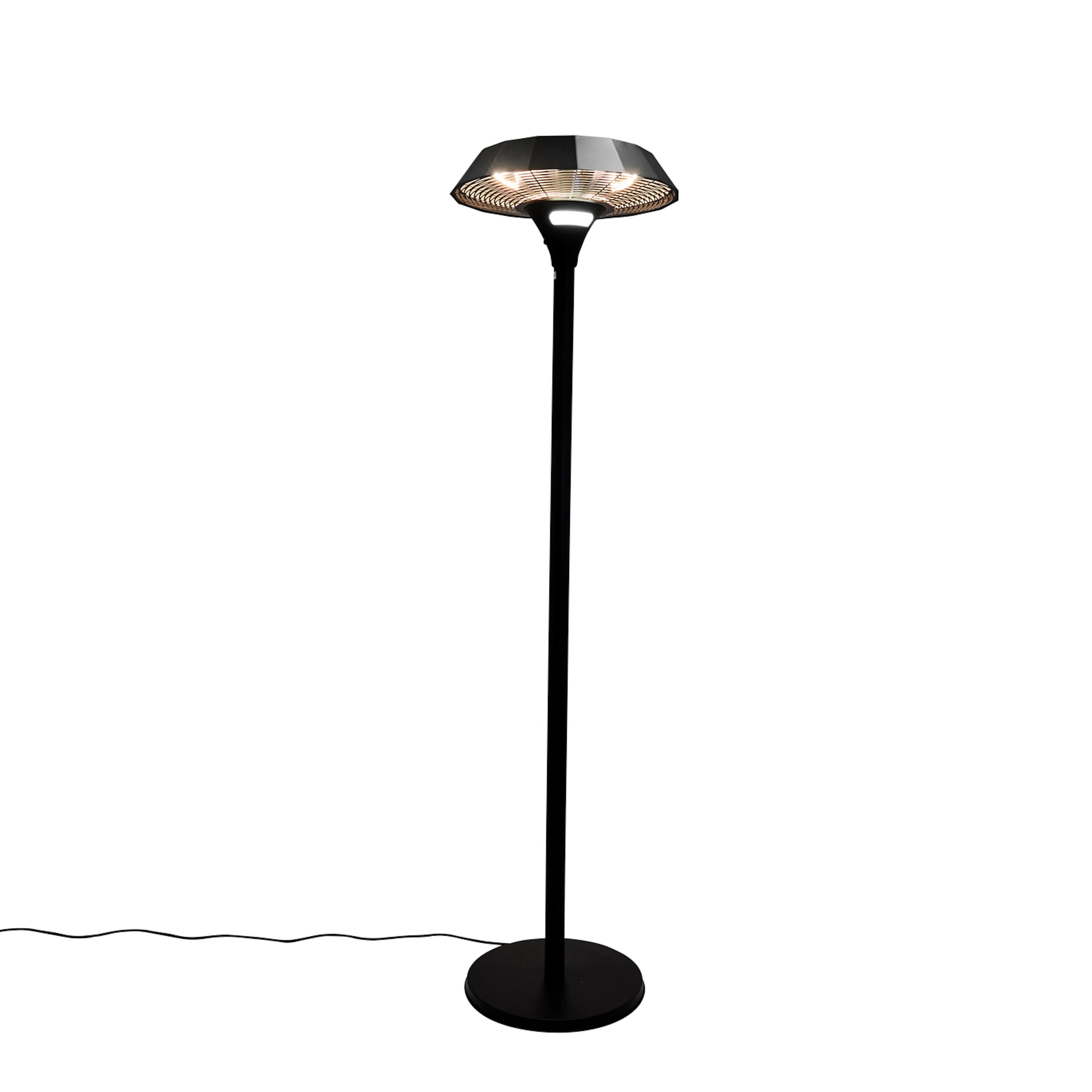 Terrassvärmare Hortus Golvmodell UFO 800/1300/2100 W Fjärrkontroll HA