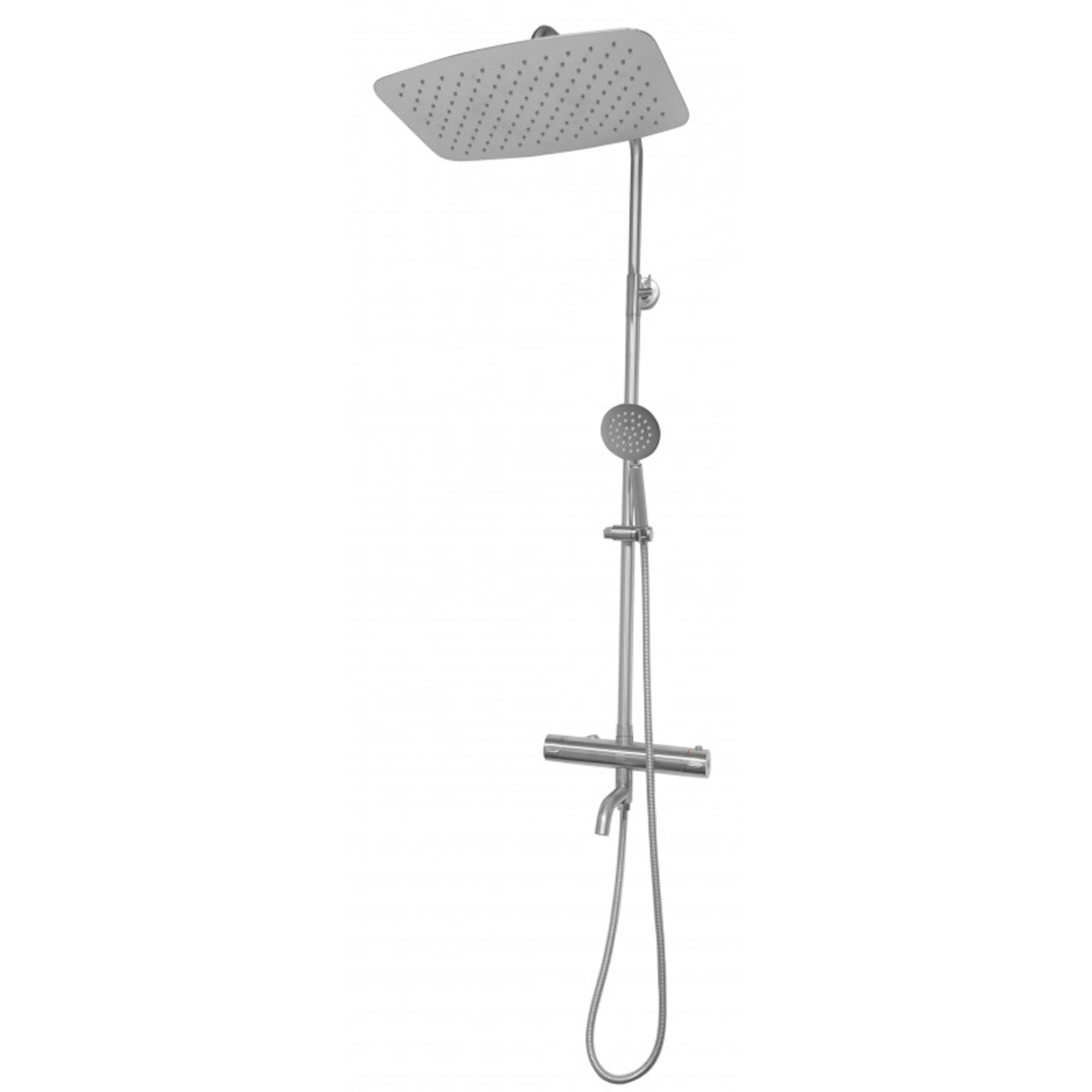 Takduschset Strand Stainless Titan TI-511WXL 160 cc med Badkarspip