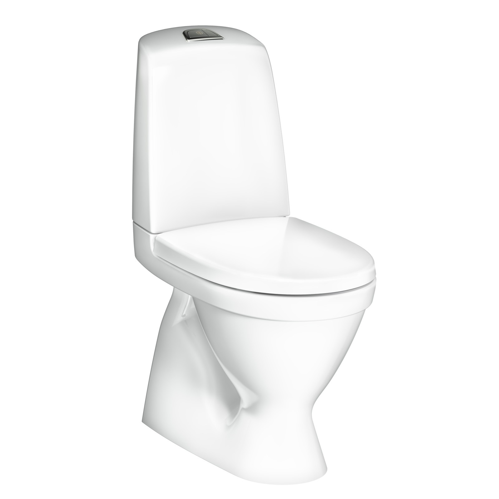 Toalettstol Gustavsberg Nautic 1500 C+ Limning Hygienic Flush SC/QR-sits