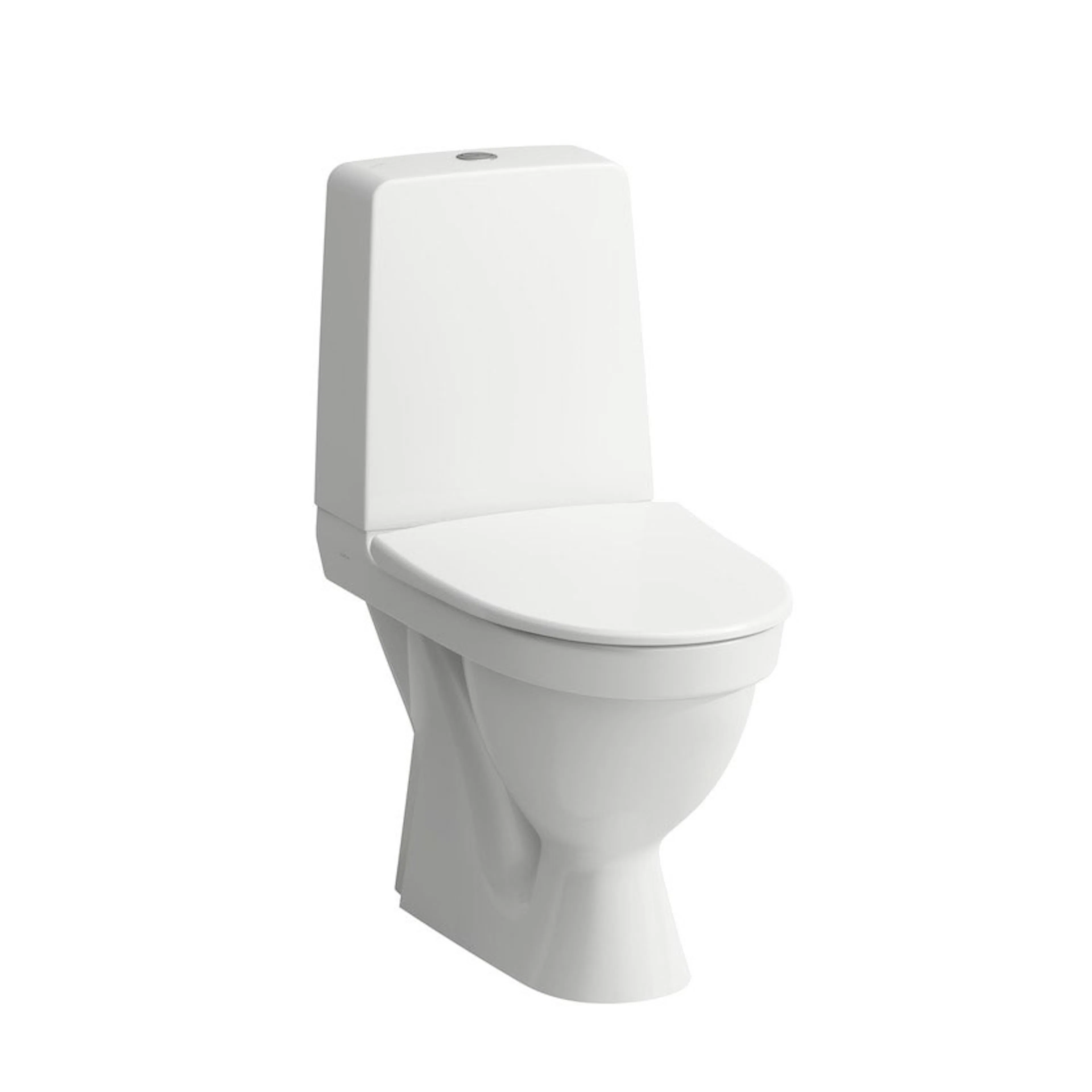 Toalettstol Laufen Kompas 825151 Rimless med Dolt S-lås för Limning inkl Mjuksits