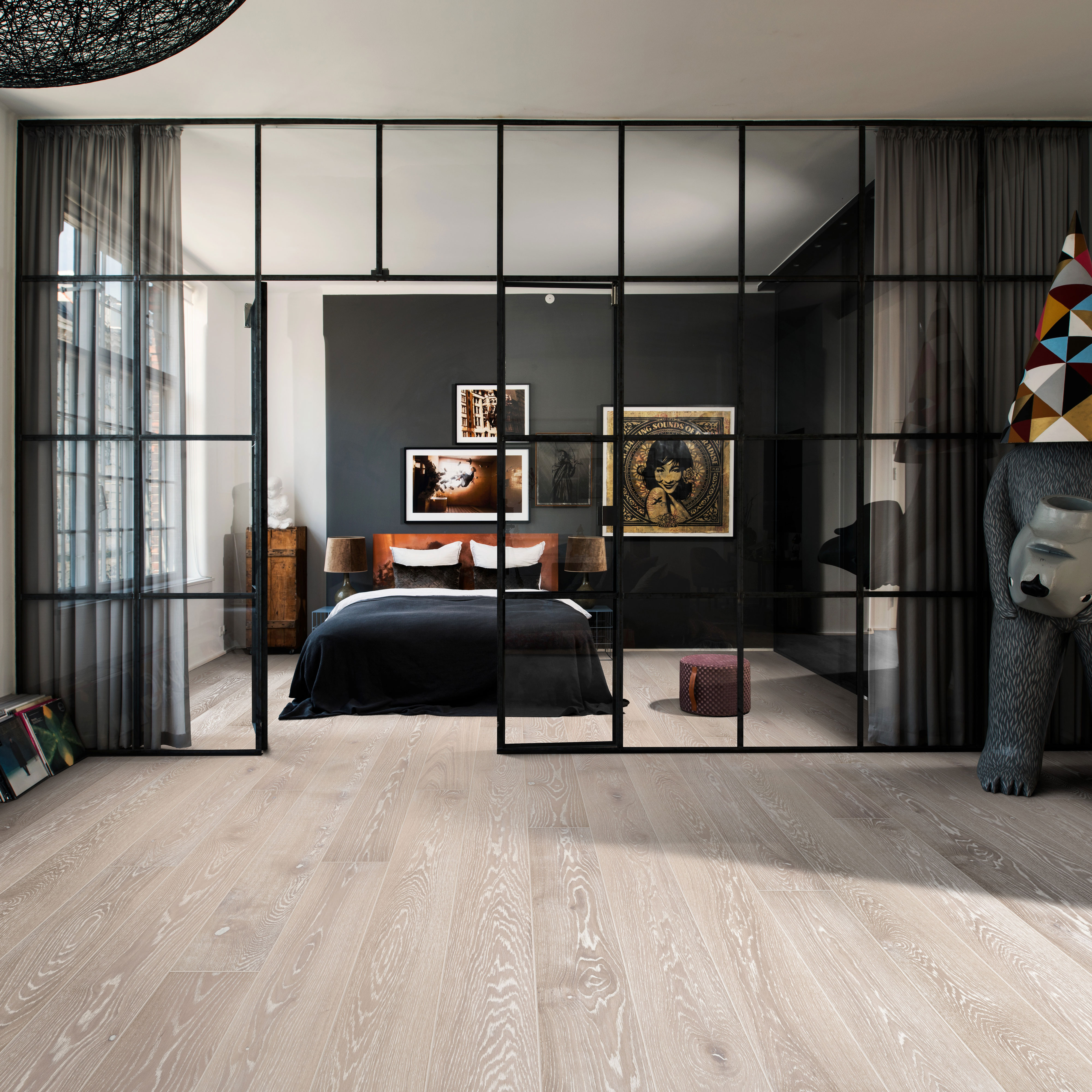 Tragolv Kahrs Nouveau Snow Vit Mattlackad Borstad Ek 1 Stav 2266 Mm