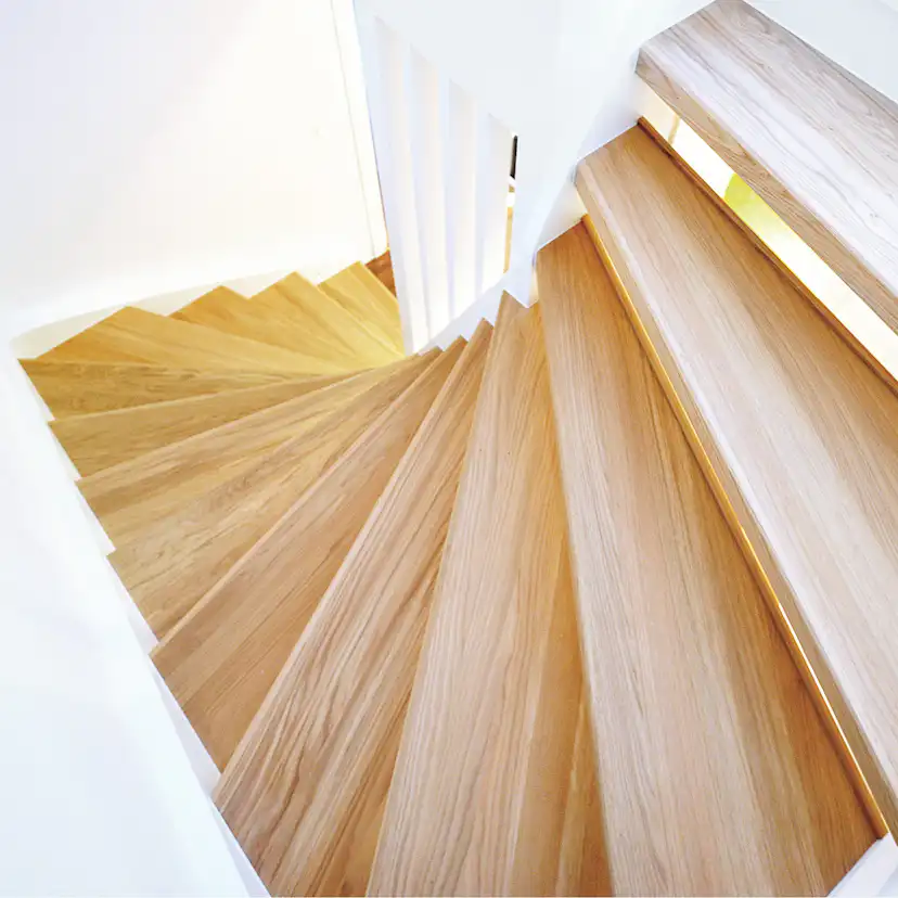 Trapprenovering Lundbergs Premium Lackad Ek Enkelsteg