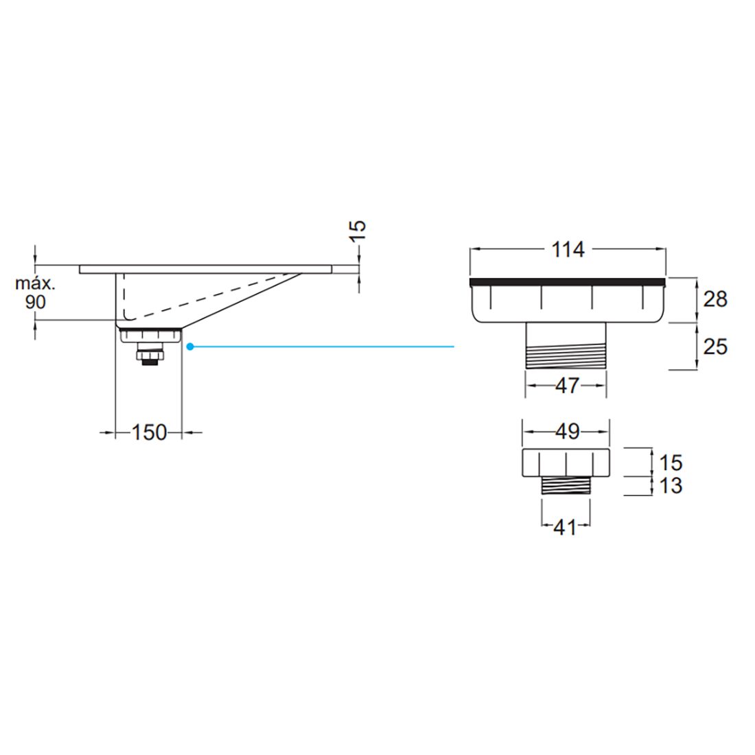 Tvättställ Solid Surface Tenfors Flow Solid Surface