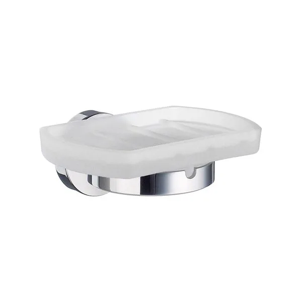 Tvålkopp Smedbo Home HK342 Krom/Frostat Glas