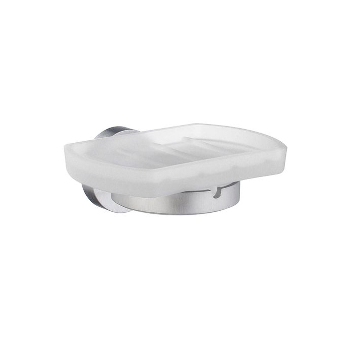 Tvålkopp Smedbo Home HS342 Krom/Frostat Glas