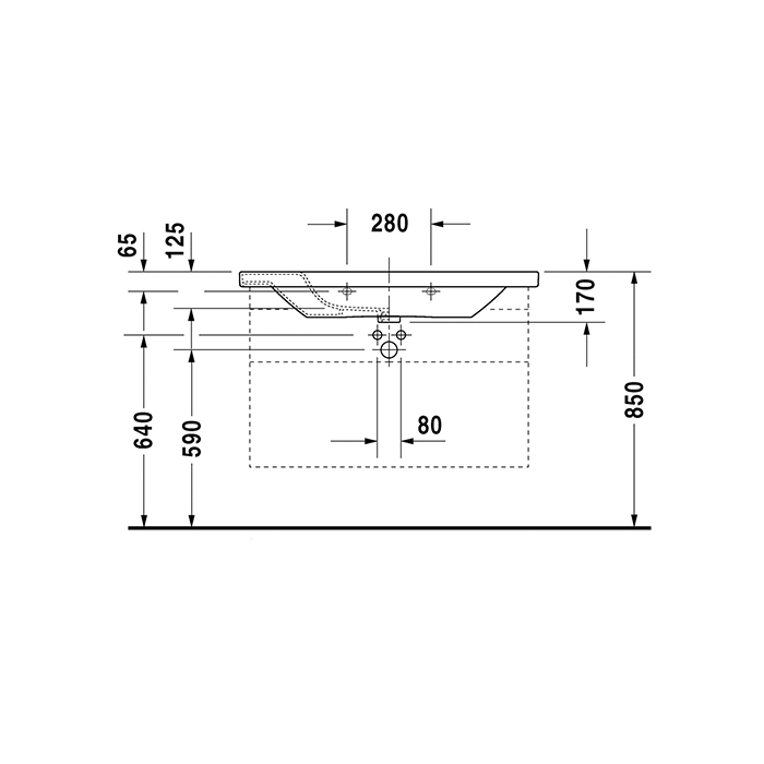 Tvättställ Duravit DuraStyle 2320