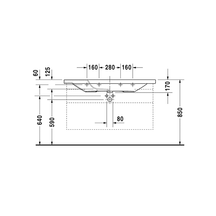 Tvättställ Duravit DuraStyle 2320
