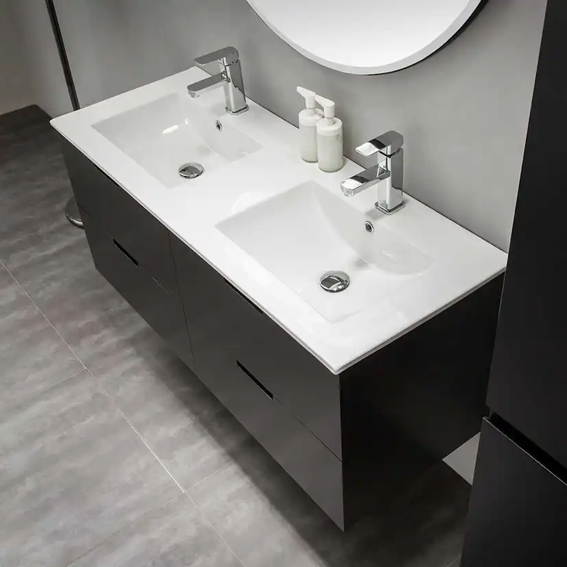 Tvättställskåp Bathlife Glädje Svart