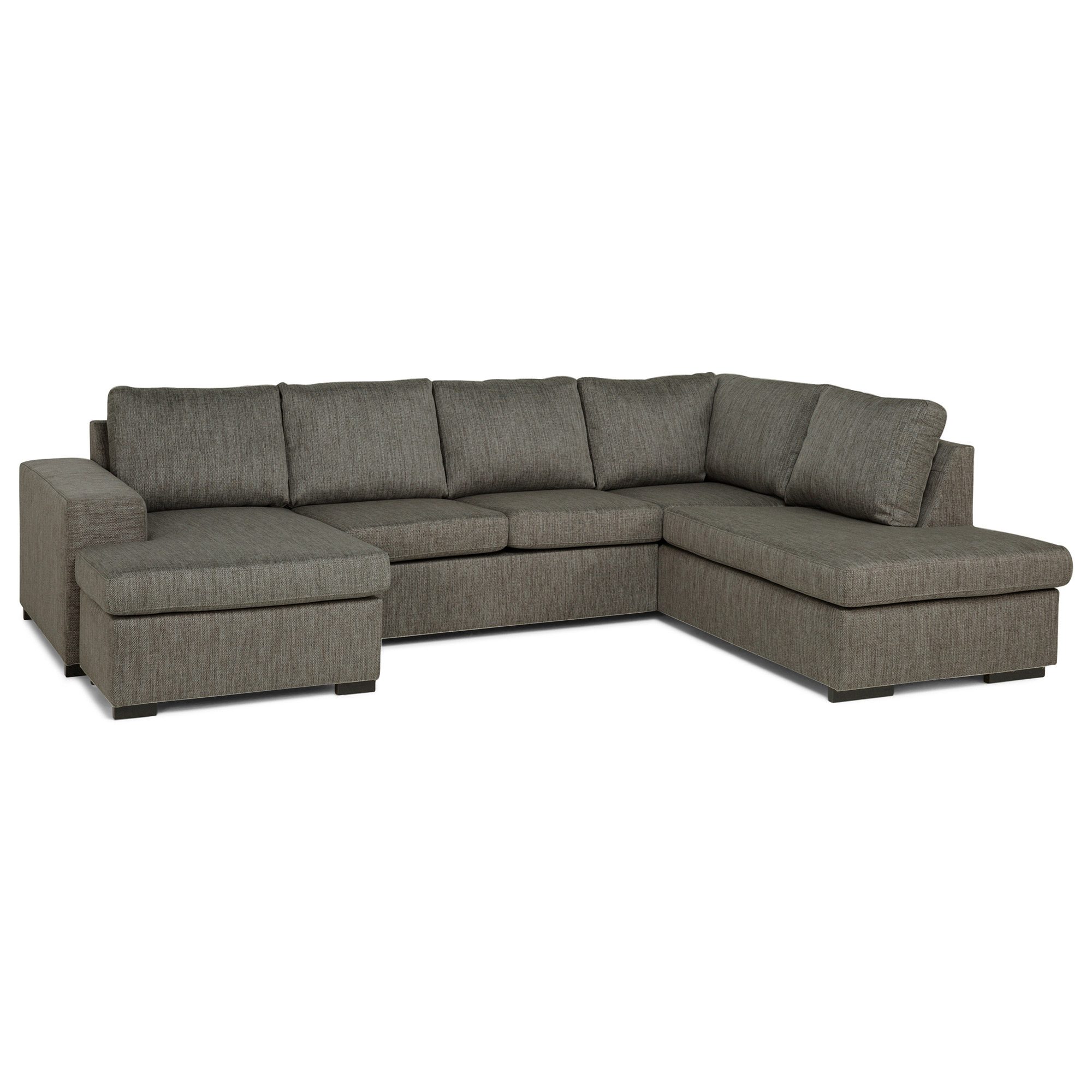 U-soffa Scandinavian Choice Wash Brun, Höger