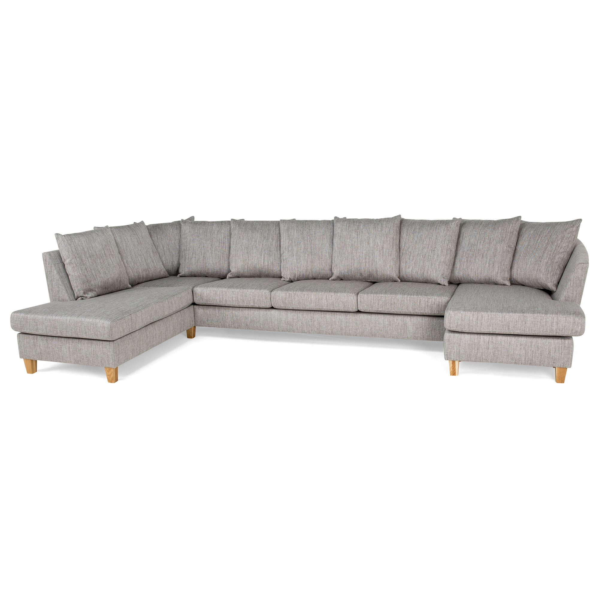 U-soffa Scandinavian Choice Wave Mega Tvättbar Beige, Vänster