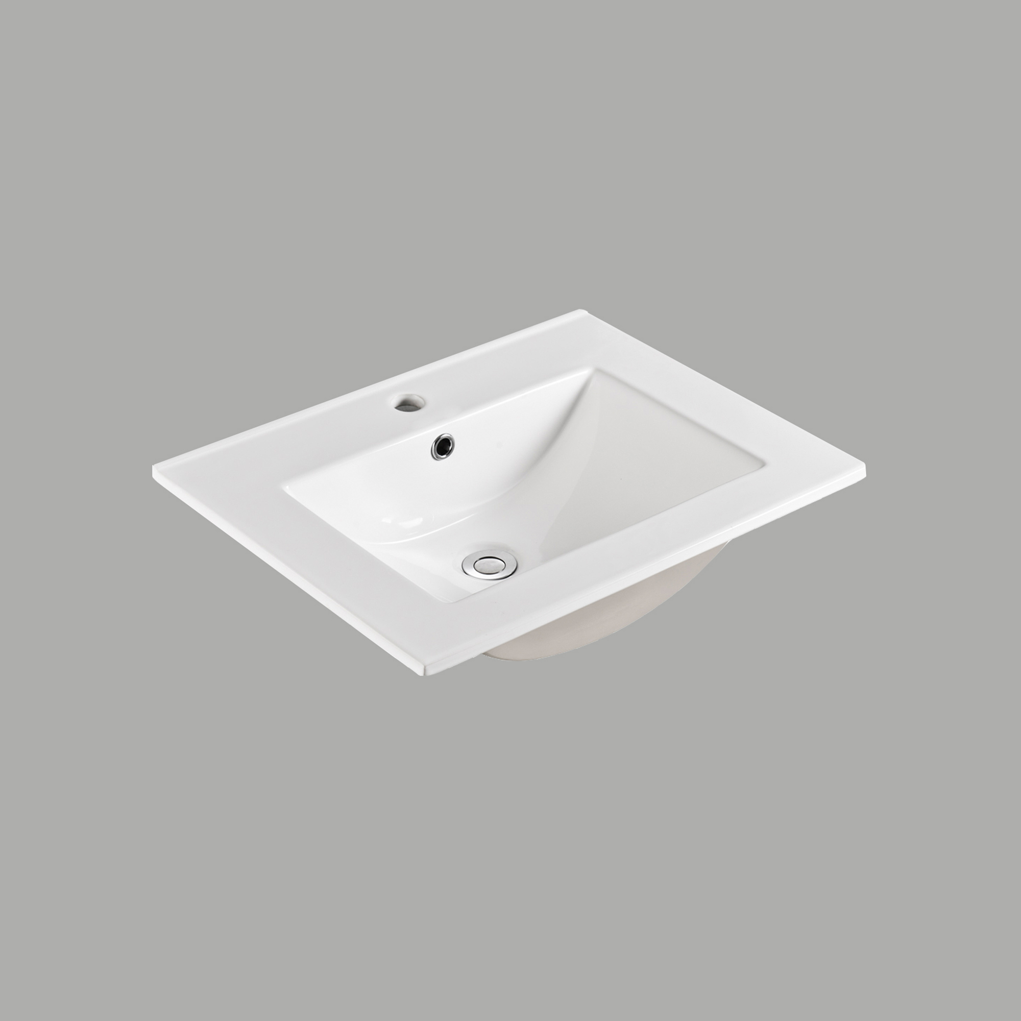 Möbelpaket 4AQUA Slim 60 med Tvättställ och Spegel Aura LED