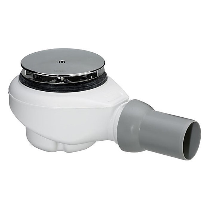 Bonde De Douche Sortie Horizontale VILLEROY & BOCH Tempoplex Plus 90mm Avec Cache Chrome Brosse 86157775