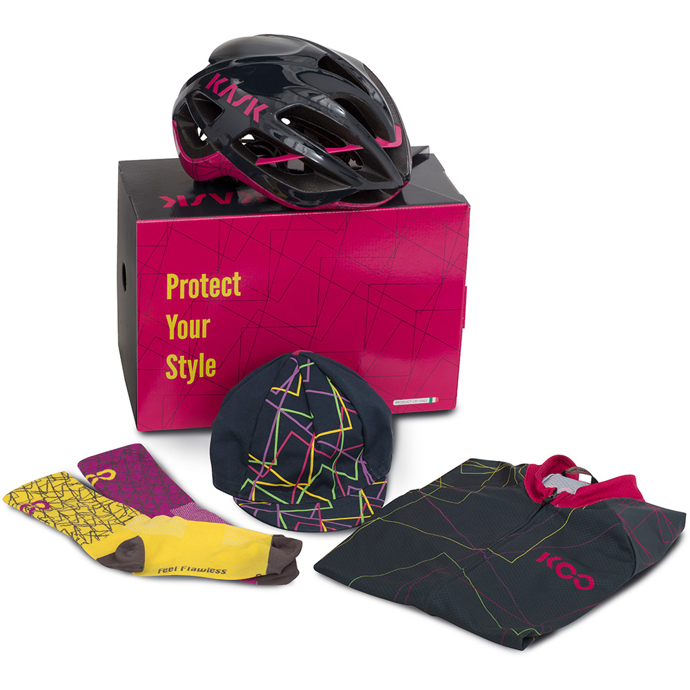 Cykelutrustningskit Kask Rosa Medium