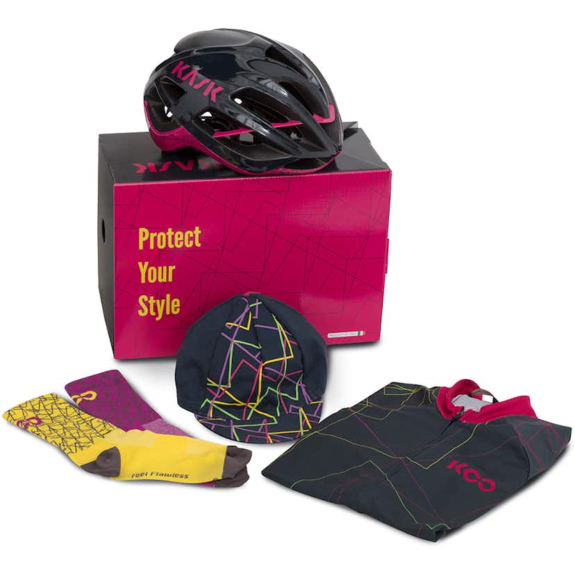 Cykelutrustningskit Kask Rosa Medium