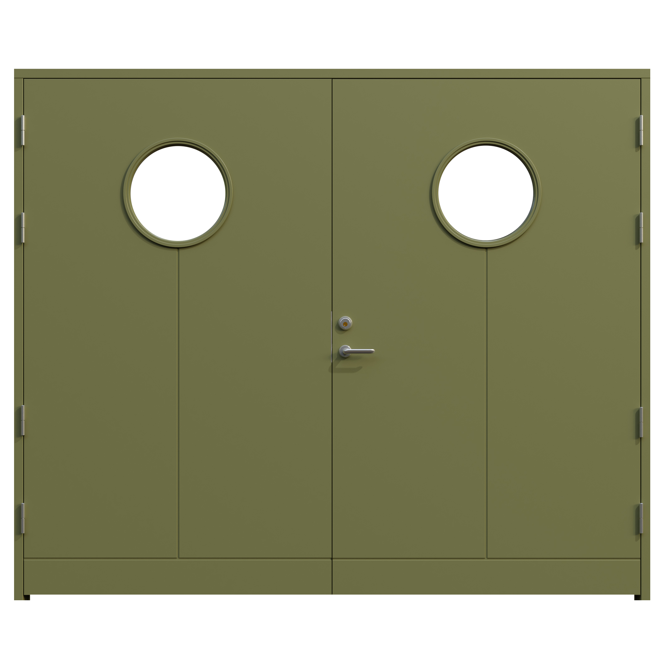 Garageport Leksandsdörren Almo Classic BxH: 250x210 cm, S-5020-G70Y, Grön, Höger