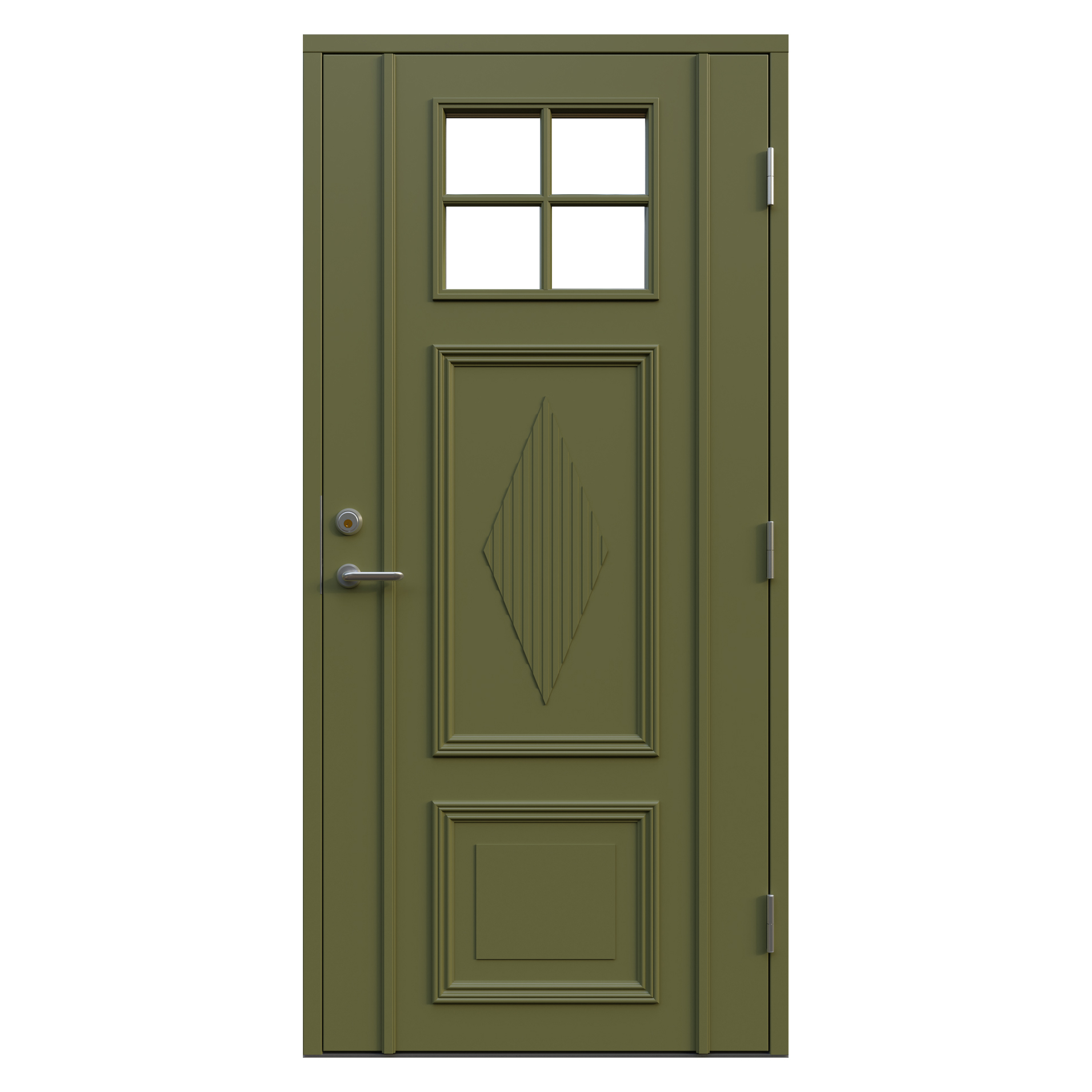 Ytterdörr Leksandsdörren Lisselby Klarglas Eco74 RC2N